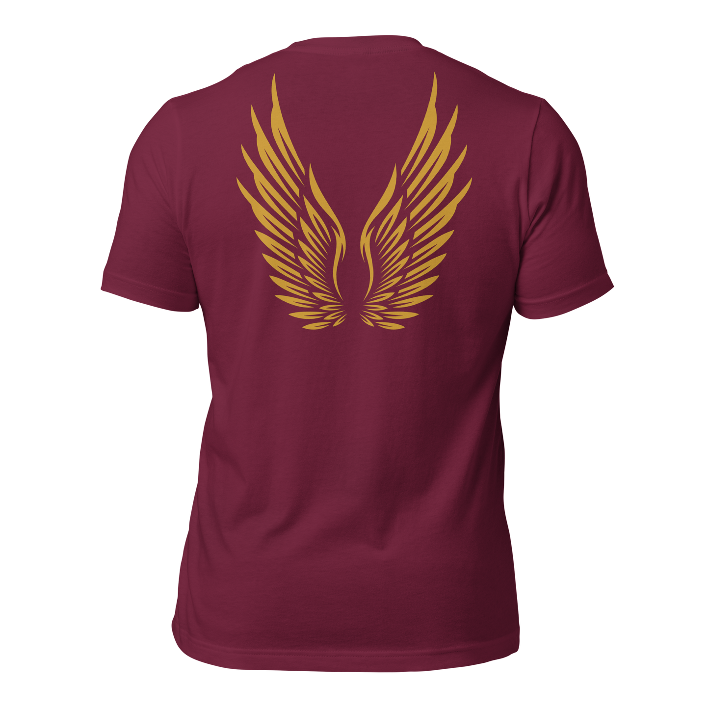 ADULT T-Shirt - RISE OF UMMAH (Large Back Wings) - Gold/White