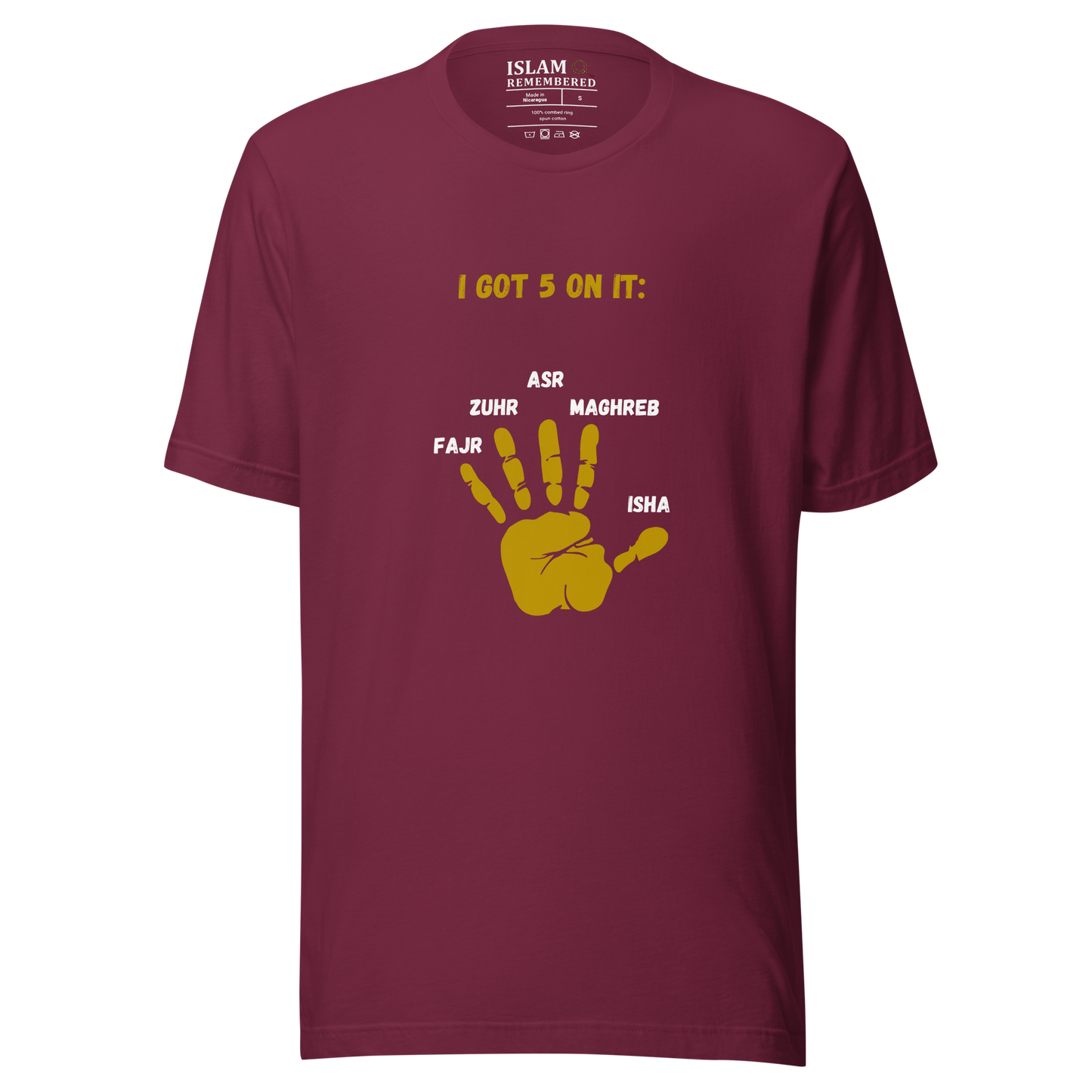 WOMEN's T-Shirt - I GOT 5 ON IT - Gold/Black