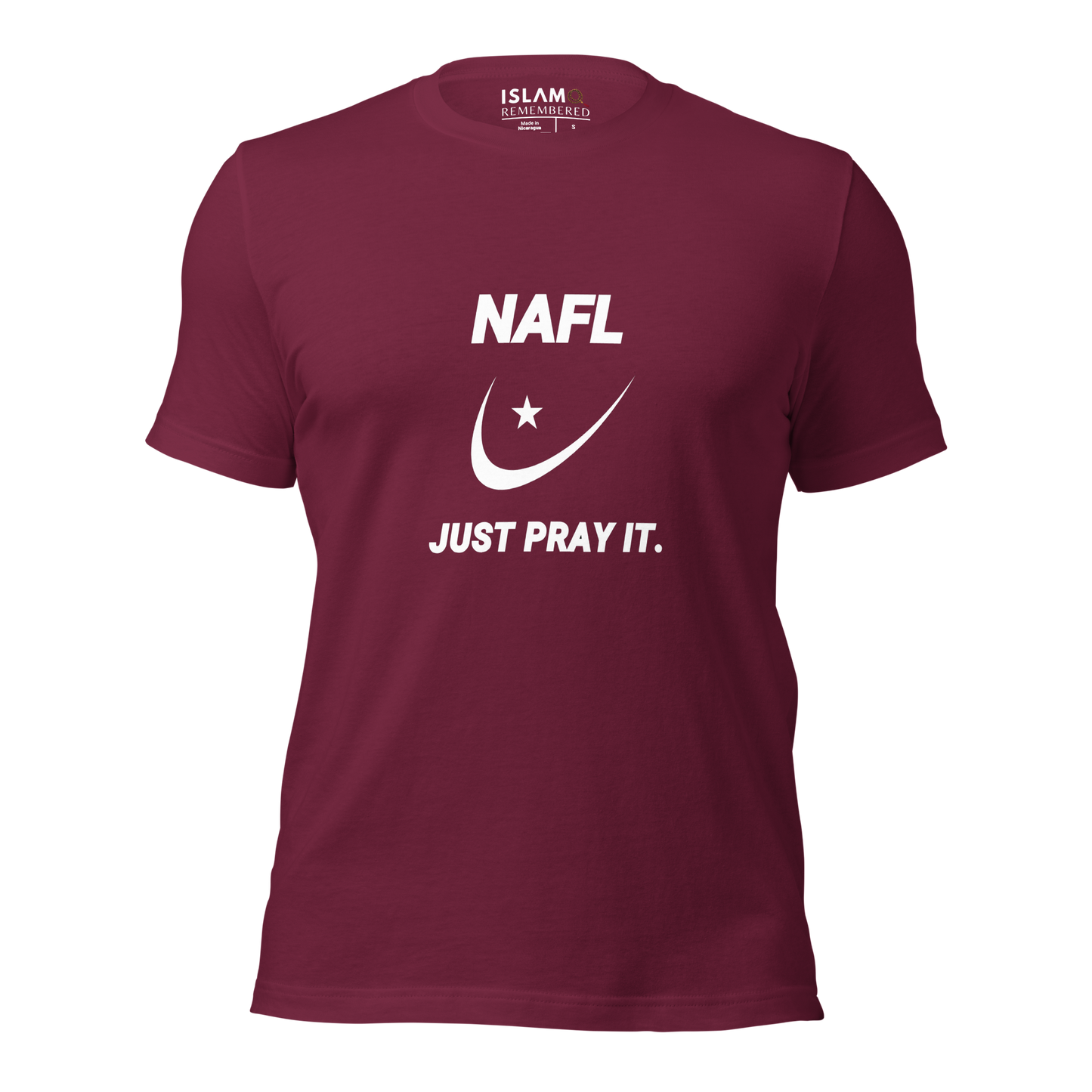 ADULT T-Shirt - NAFL JUST PRAY IT w/ Logo - White