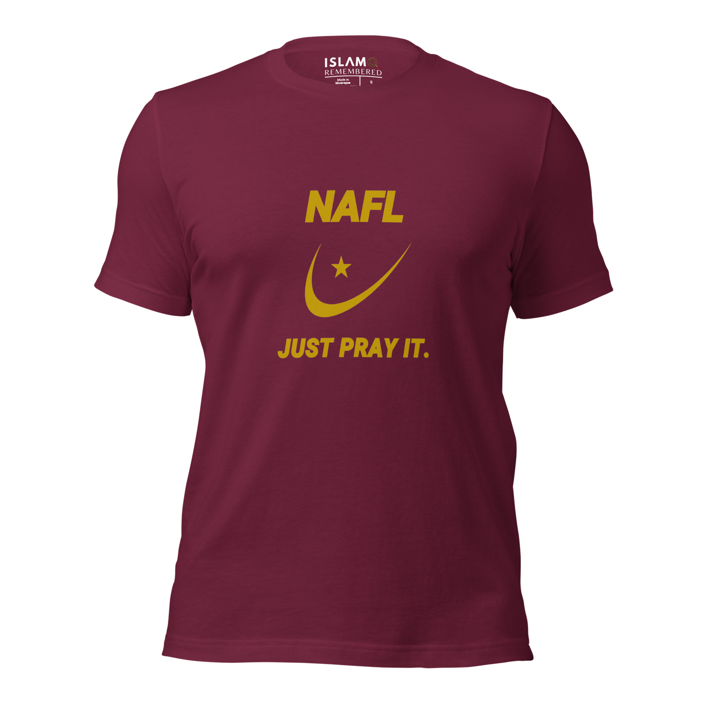 ADULT T-Shirt - NAFL JUST PRAY IT w/ Logo - Gold