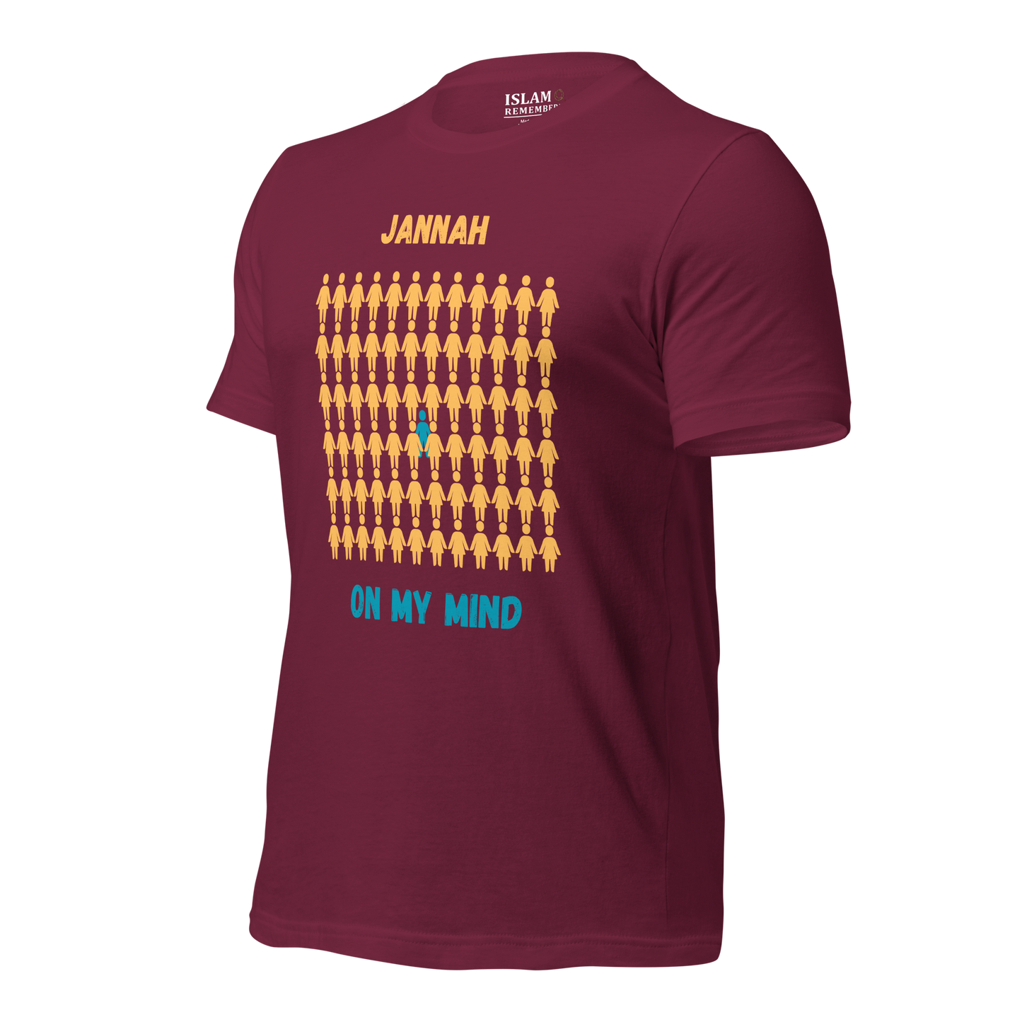 MEN's T-Shirt - JANNAH ON MY MIND - Gold/Blue/Blue