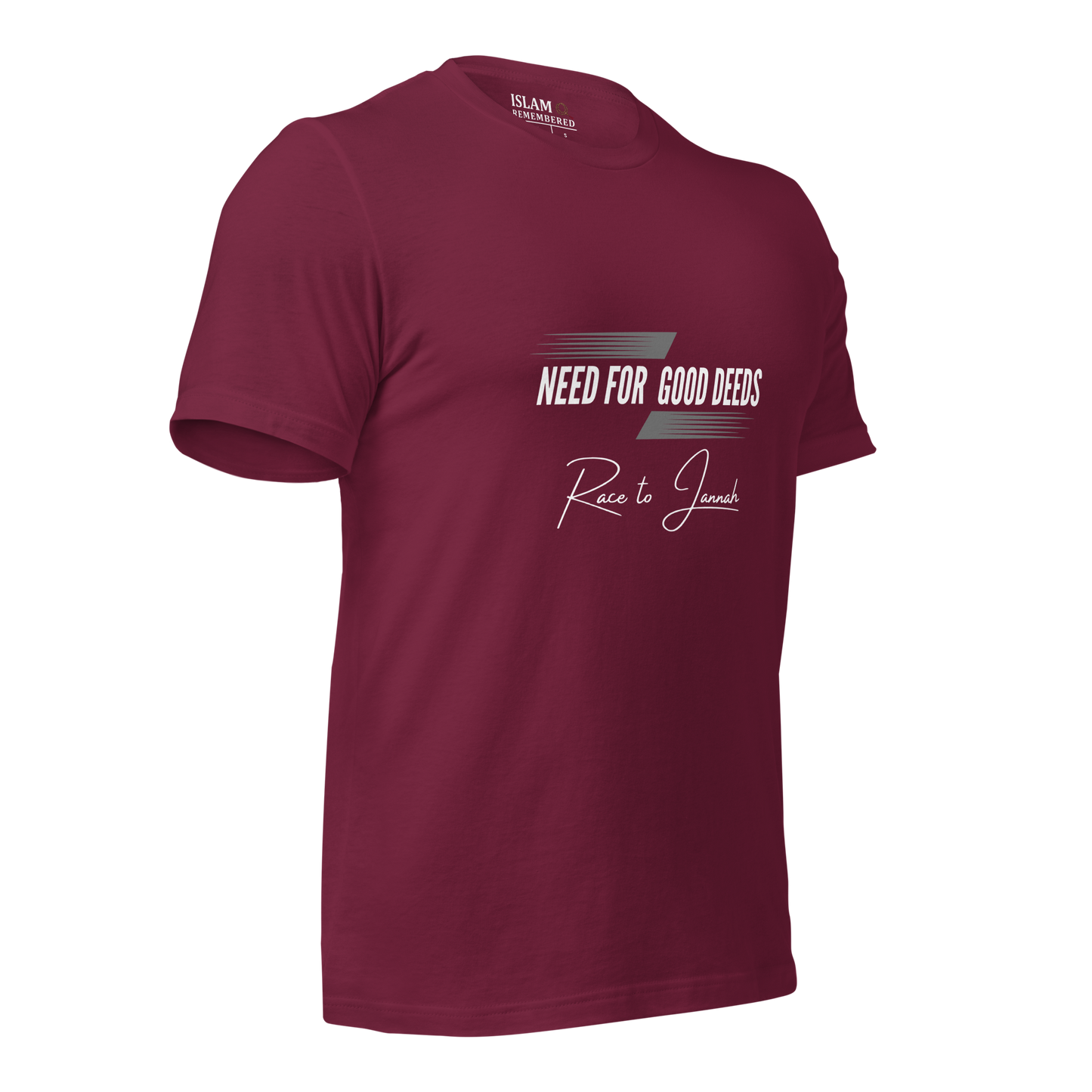 ADULT T-Shirt - NEED FOR GOOD DEEDS - White/Gray