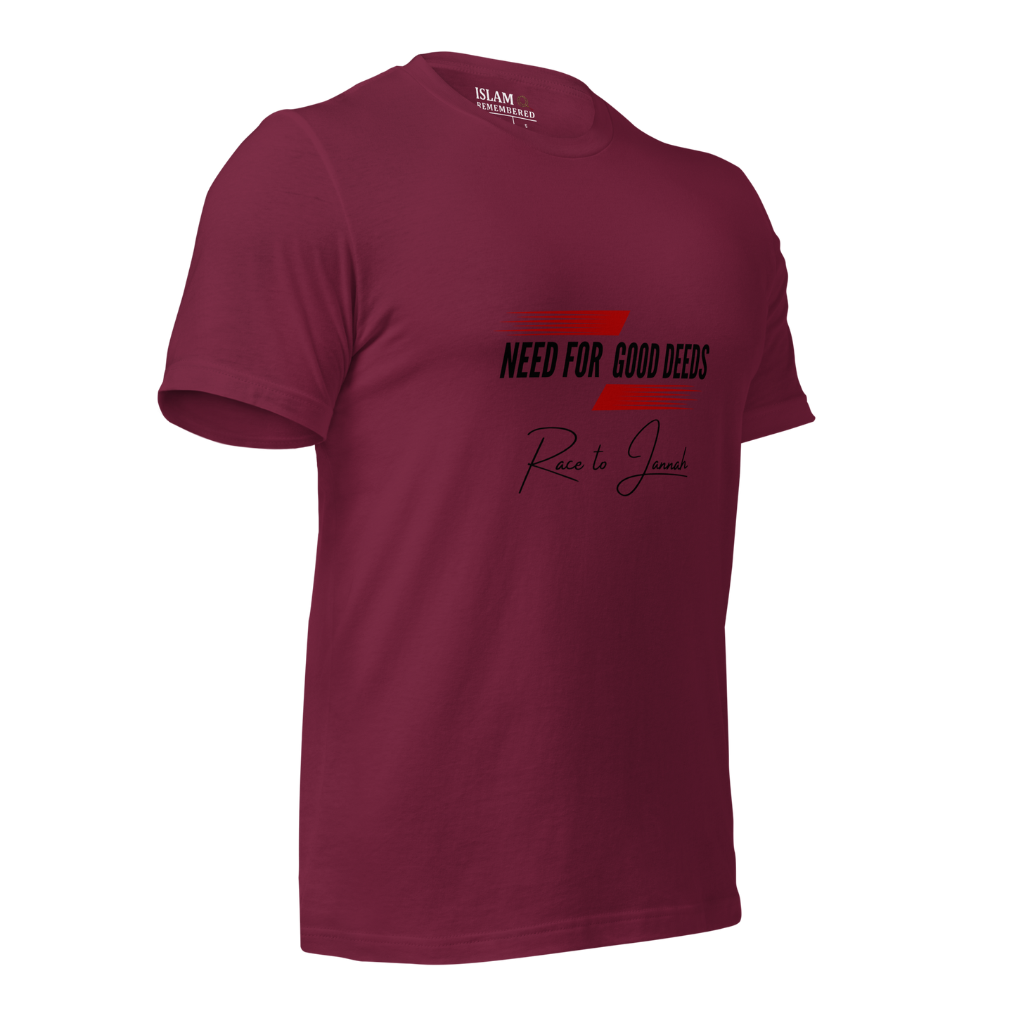 ADULT T-Shirt - NEED FOR GOOD DEEDS - Black/Red