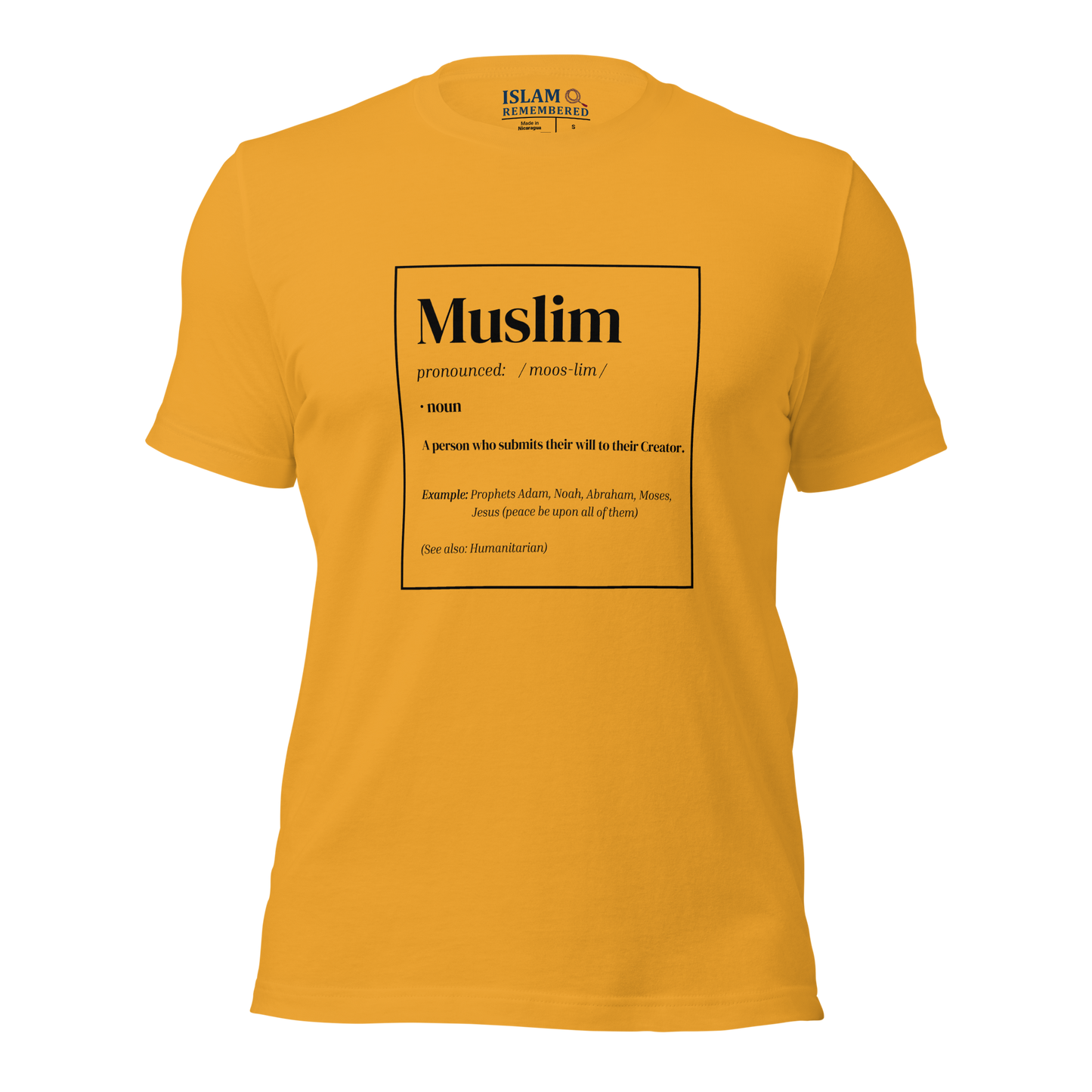 ADULT T-Shirt - MUSLIM DEFINITION - Black