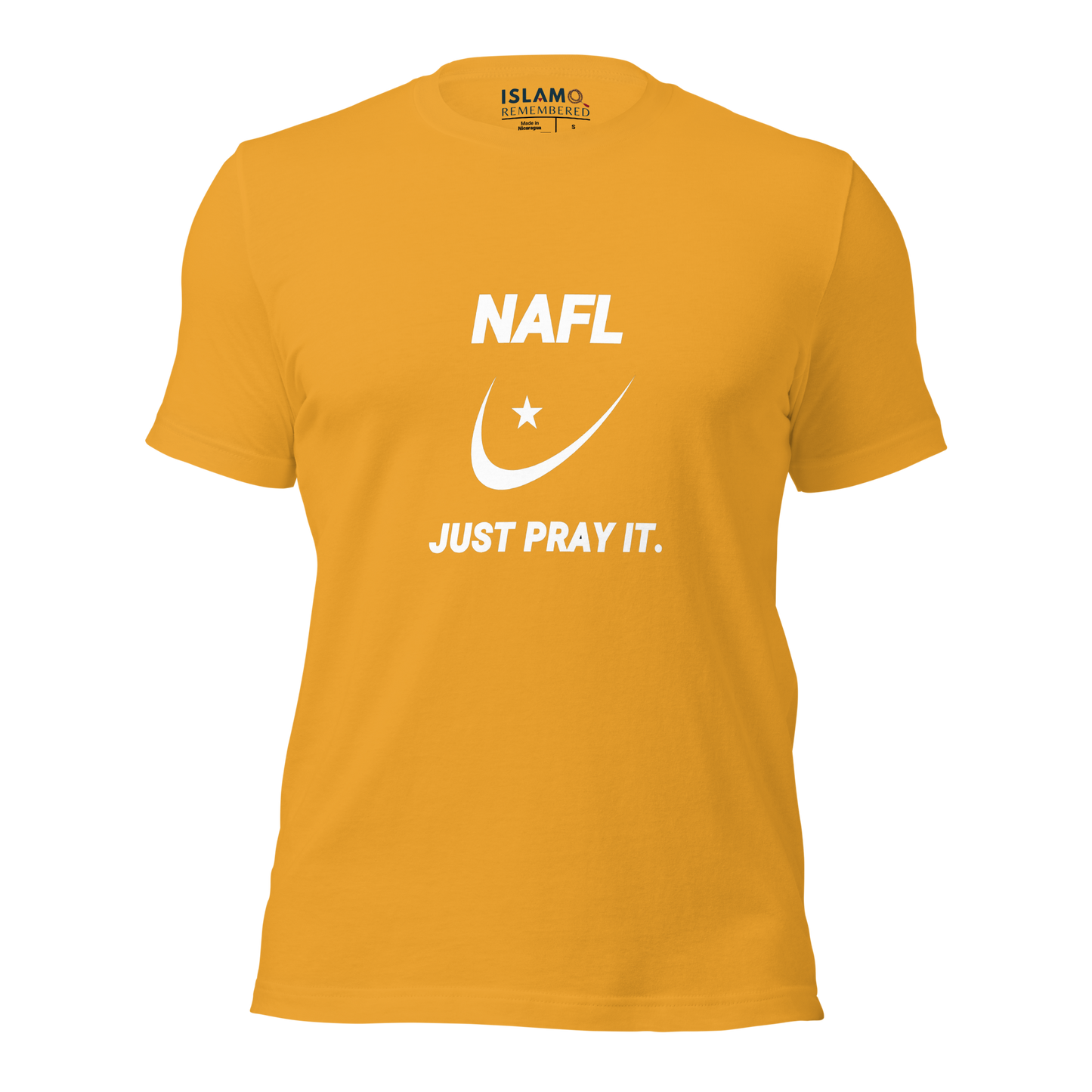 ADULT T-Shirt - NAFL JUST PRAY IT w/ Logo - White