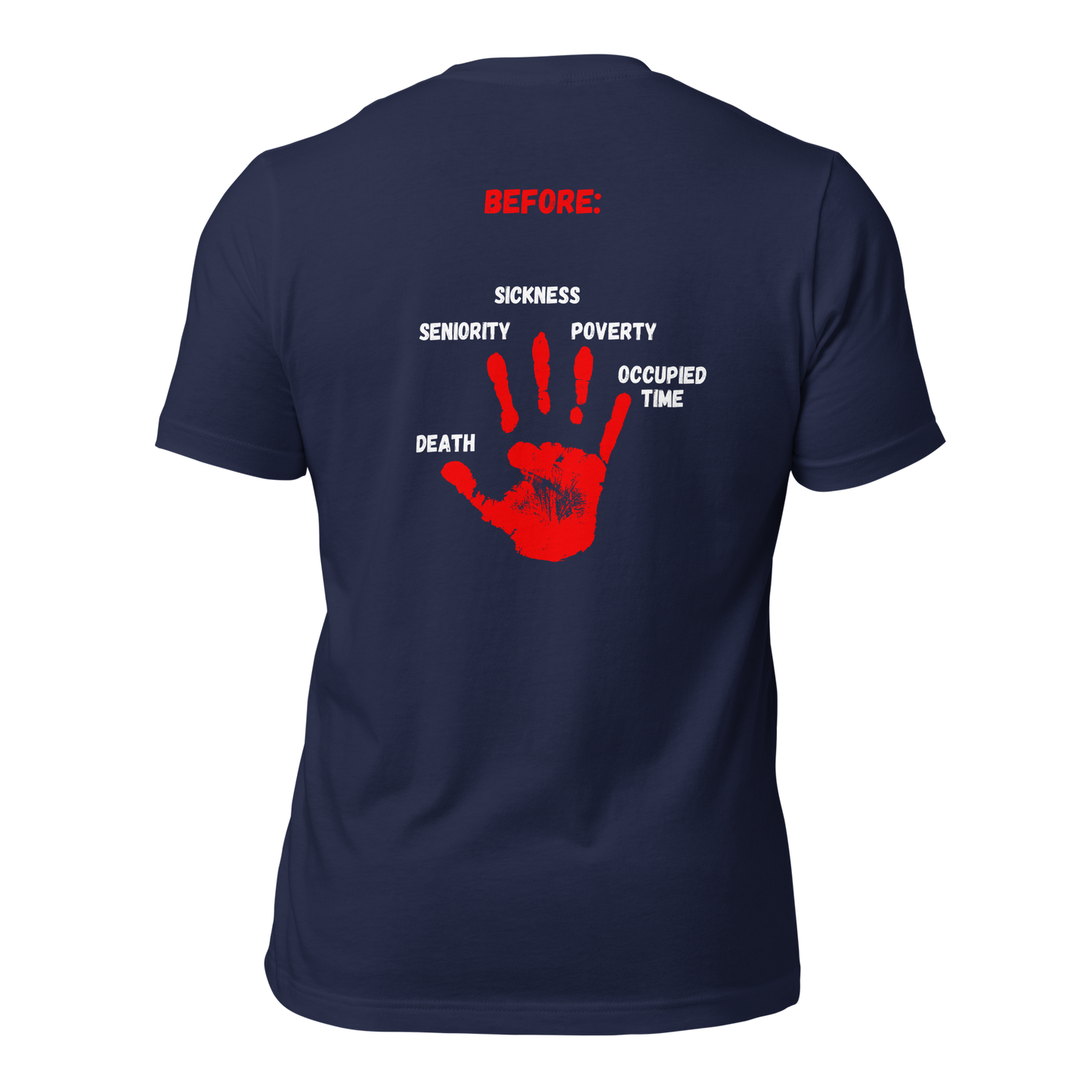 ADULT T-Shirt - ADVANTAGE BEFORE (Front/Back) - Green/White