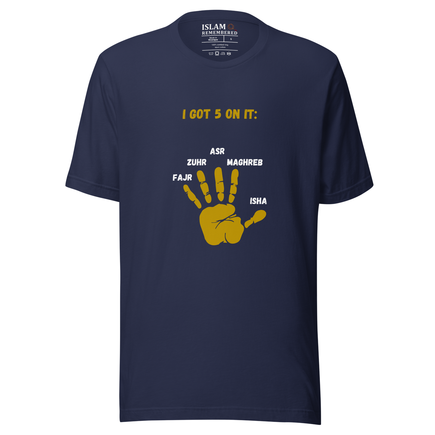 WOMEN's T-Shirt - I GOT 5 ON IT - Gold/Black