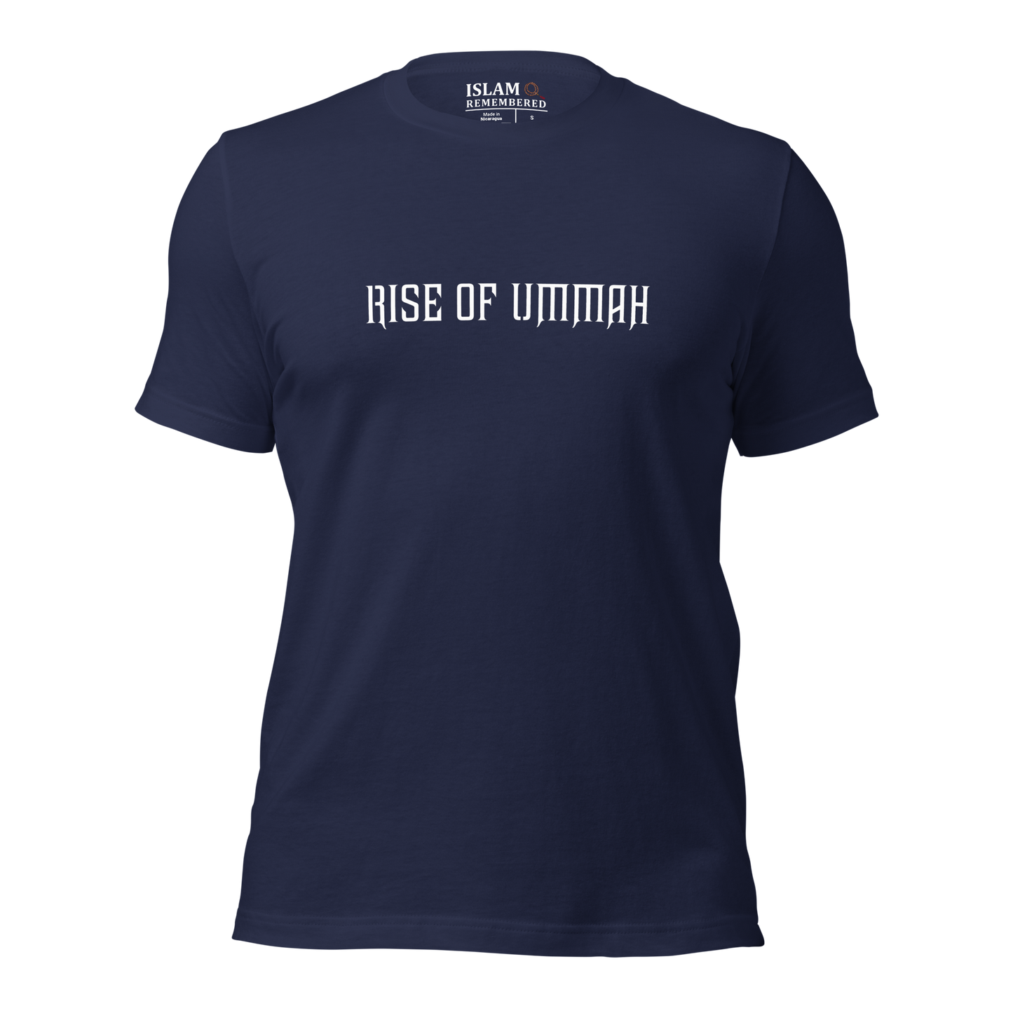 ADULT T-Shirt - RISE OF UMMAH (Large Back Wings) - Gold/White