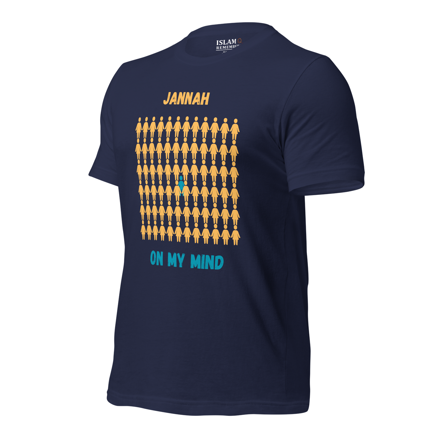 MEN's T-Shirt - JANNAH ON MY MIND - Gold/Blue/Blue