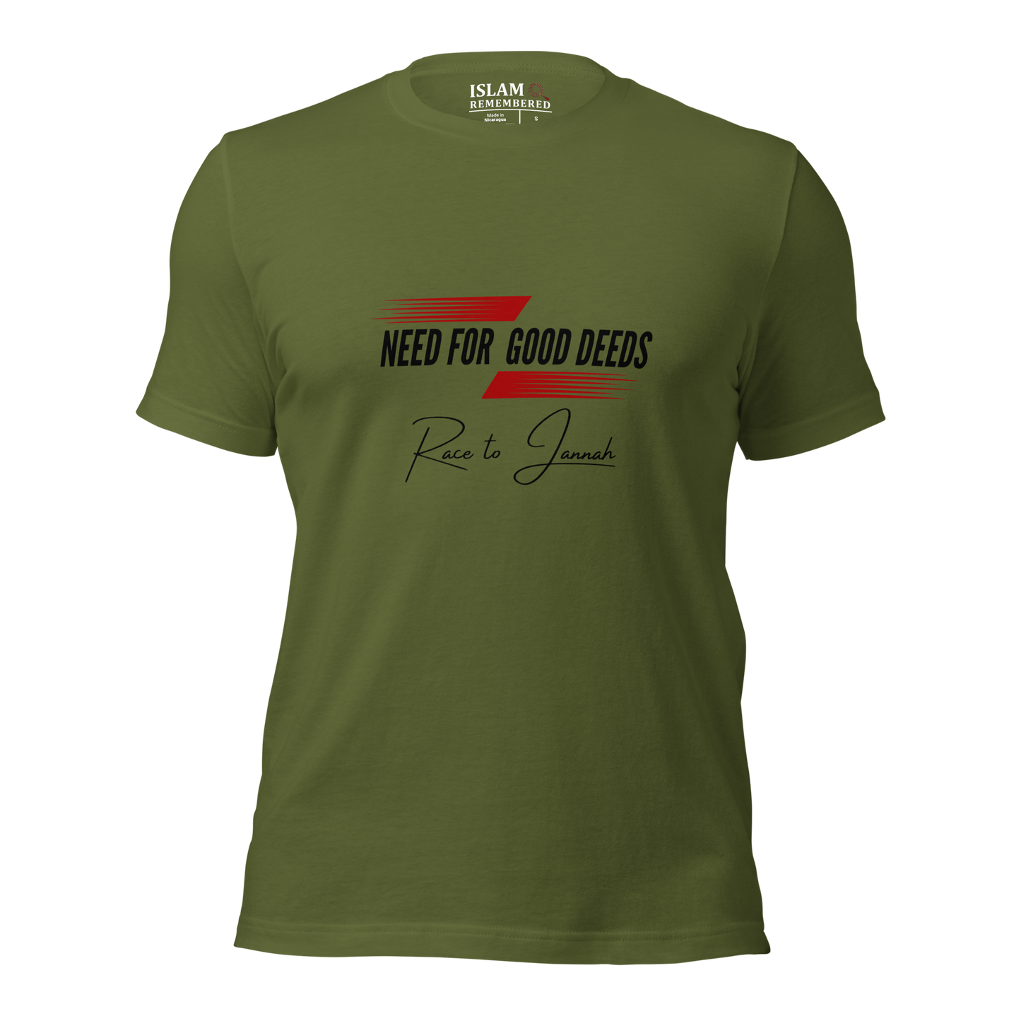 ADULT T-Shirt - NEED FOR GOOD DEEDS - Black/Red