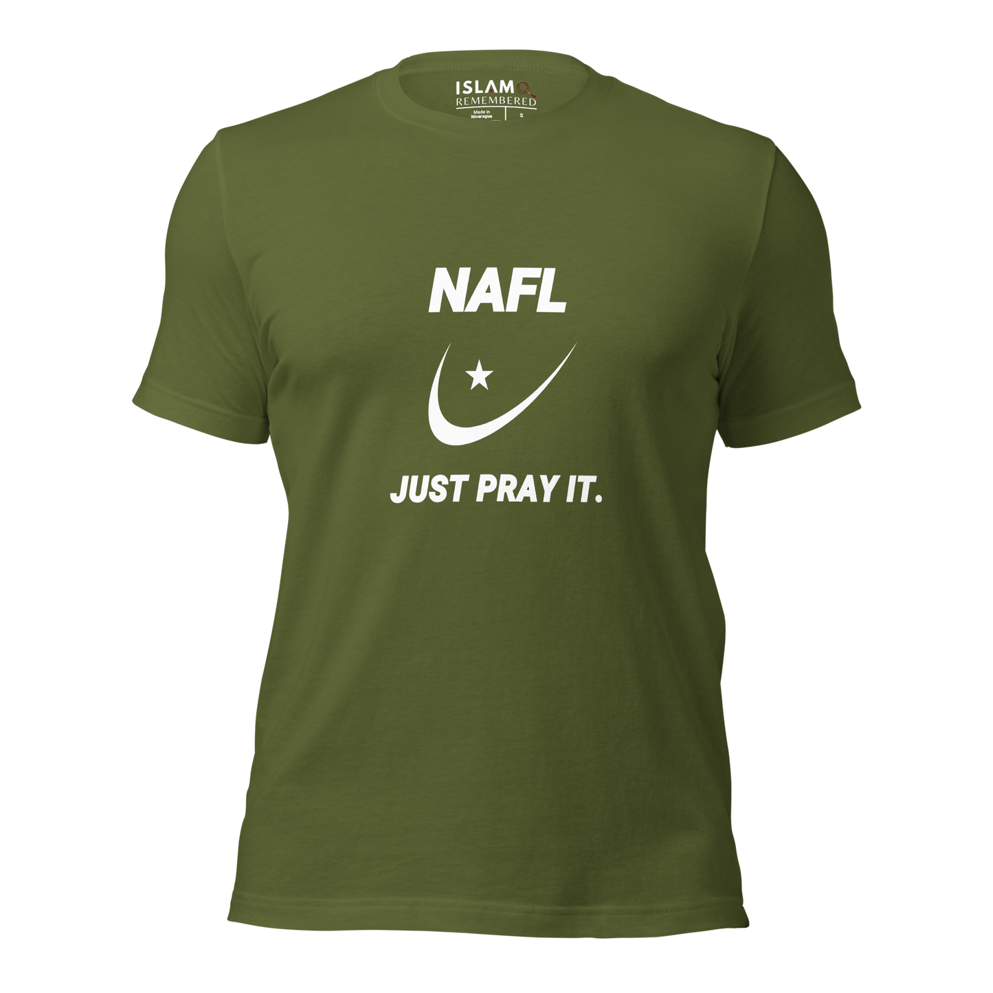 ADULT T-Shirt - NAFL JUST PRAY IT w/ Logo - White