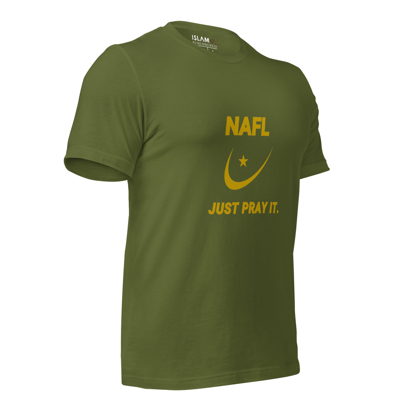 ADULT T-Shirt - NAFL JUST PRAY IT w/ Logo - Gold
