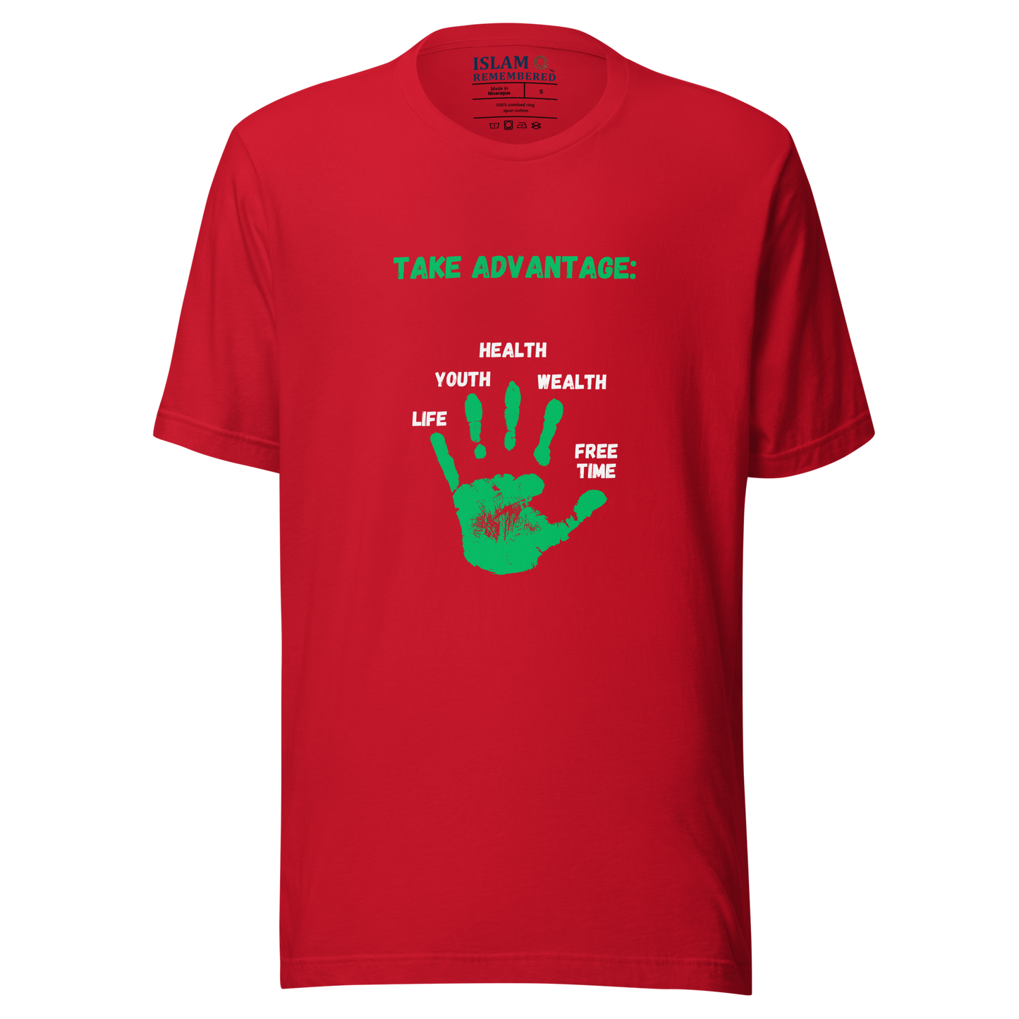 WOMEN's T-Shirt - ADVANTAGE BEFORE (Front/Back) - Green/White