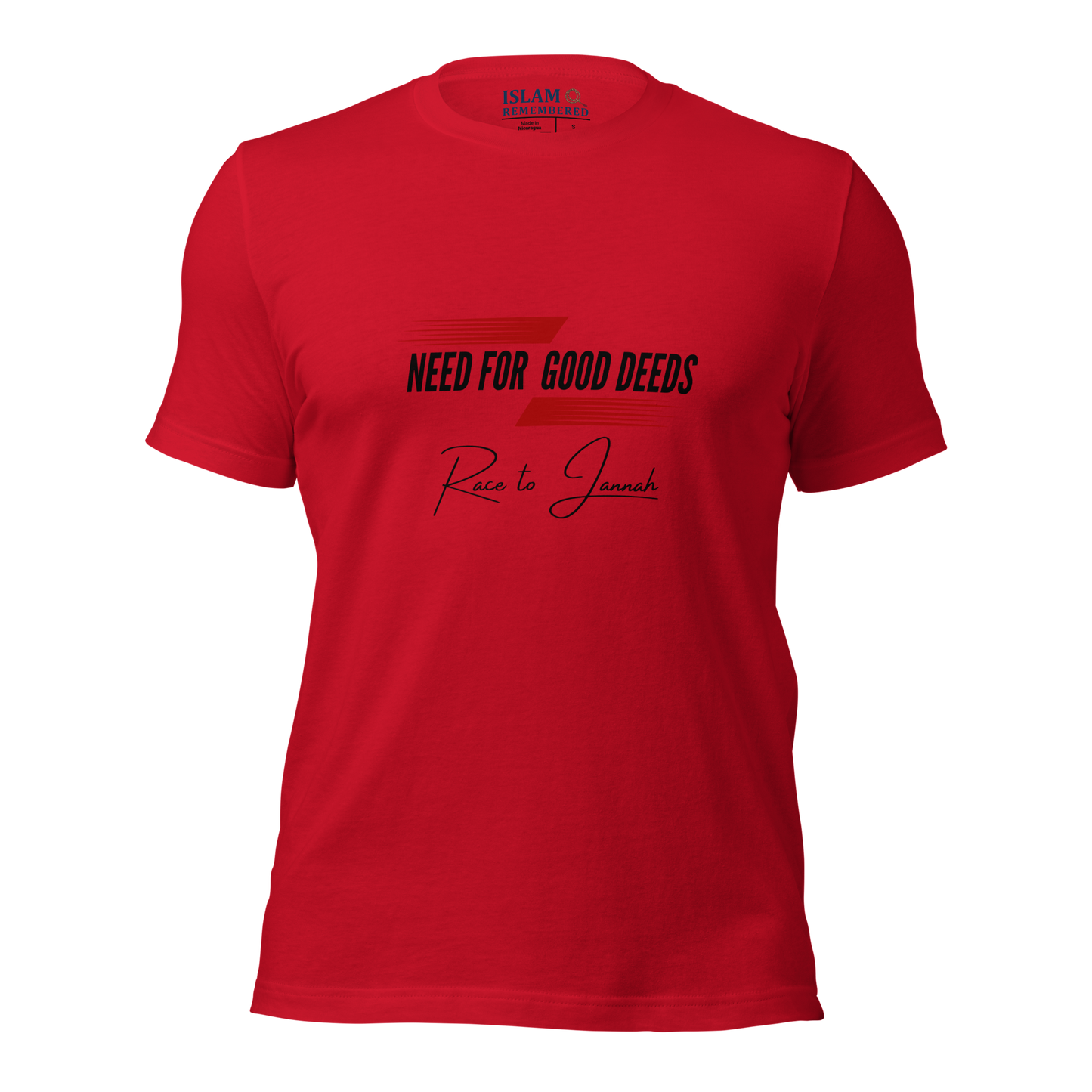 ADULT T-Shirt - NEED FOR GOOD DEEDS - Black/Red