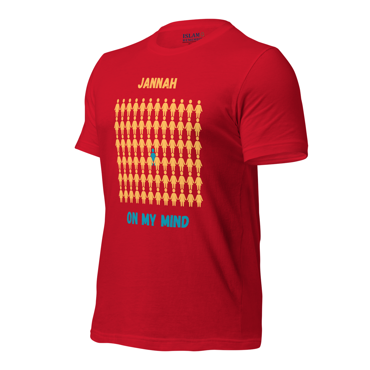 MEN's T-Shirt - JANNAH ON MY MIND - Gold/Blue/Blue