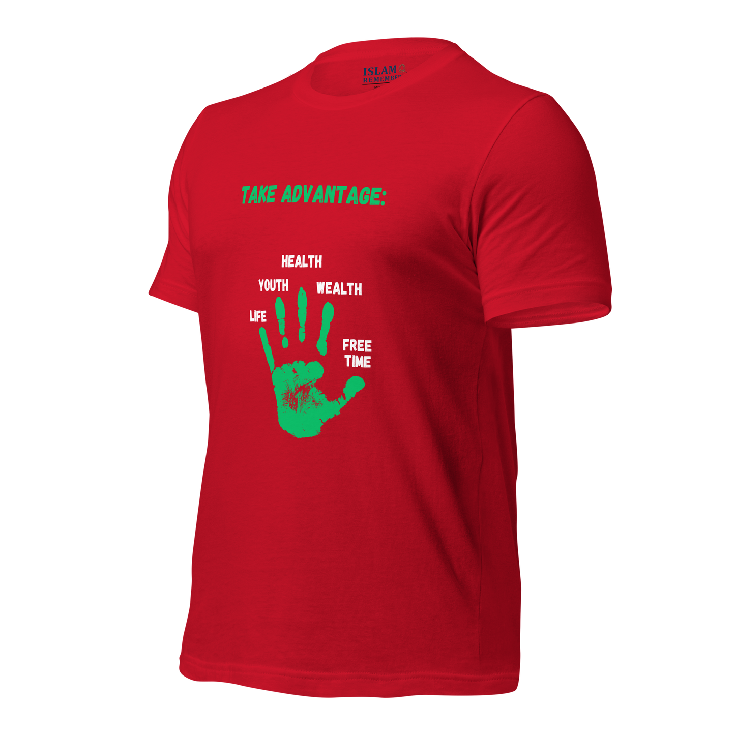 ADULT T-Shirt - ADVANTAGE BEFORE (Front/Back) - Green/White