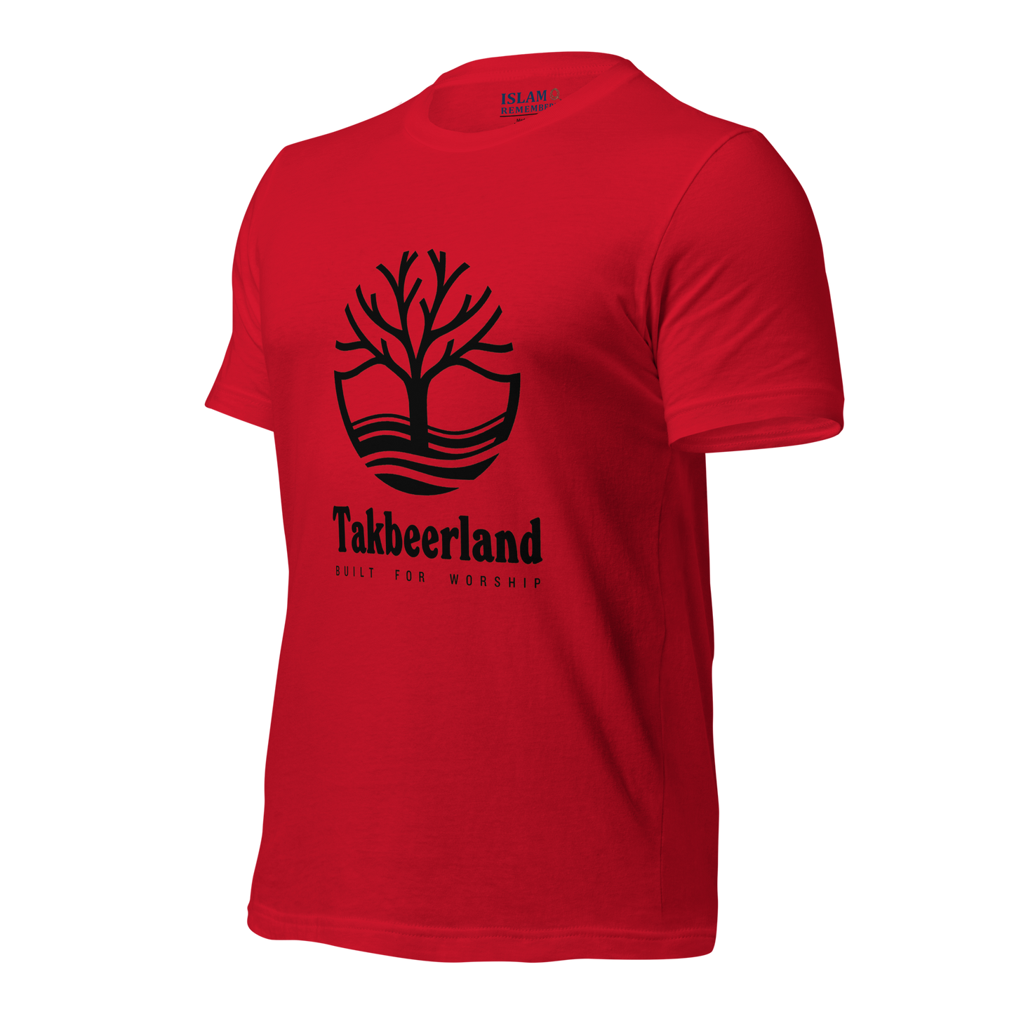 ADULT T-Shirt - TAKBEERLAND FULL LOGO (Centered/Large) - Black