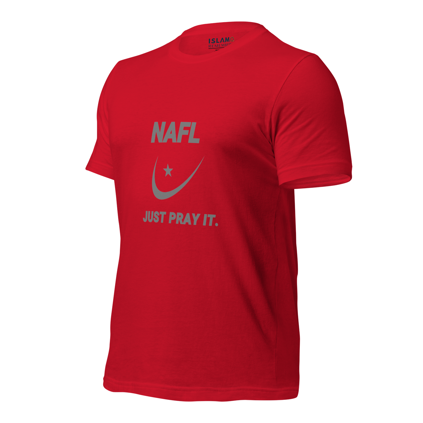 ADULT T-Shirt - NAFL JUST PRAY IT w/ Logo - Silver