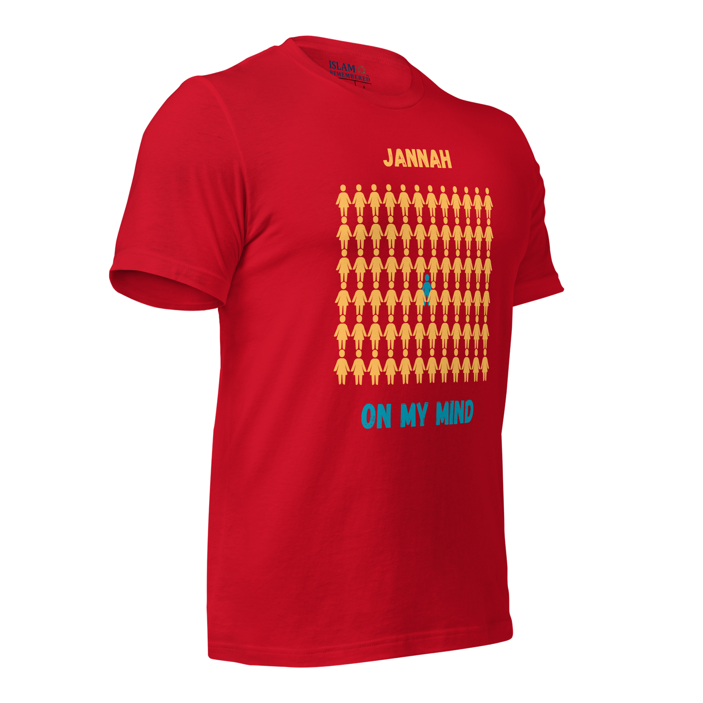 MEN's T-Shirt - JANNAH ON MY MIND - Gold/Blue/Blue