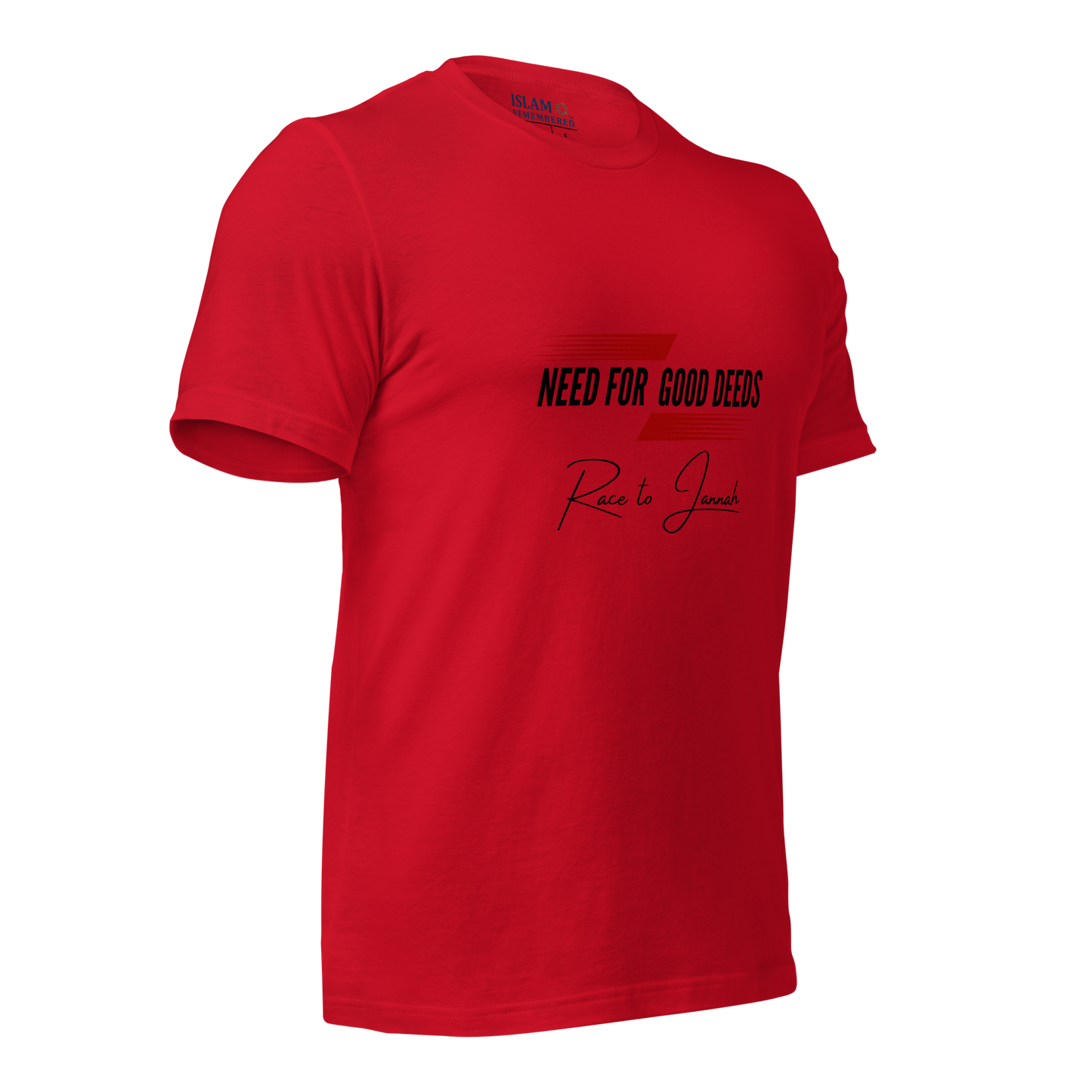 ADULT T-Shirt - NEED FOR GOOD DEEDS - Black/Red