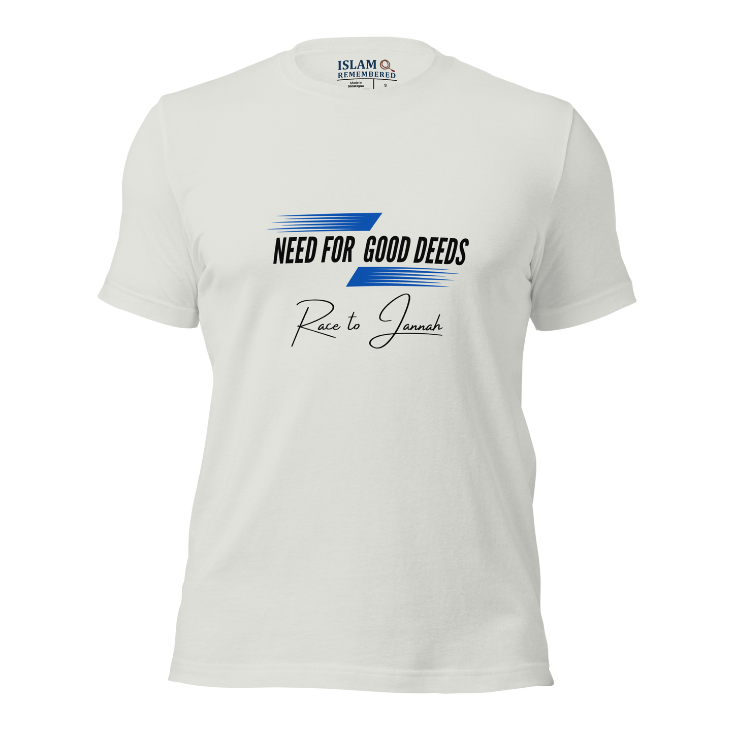 ADULT T-Shirt - NEED FOR GOOD DEEDS - Black/Blue