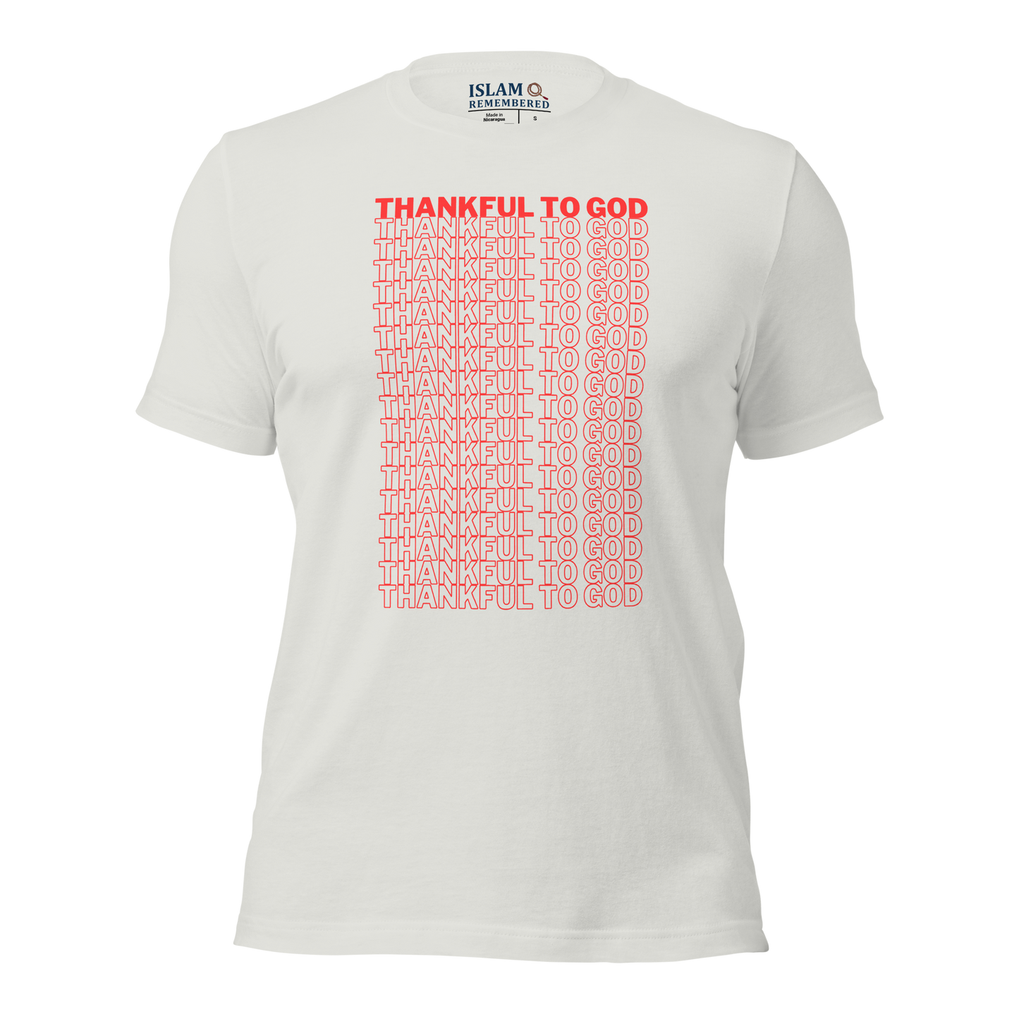 ADULT T-Shirt - THANKFUL TO GOD - Red