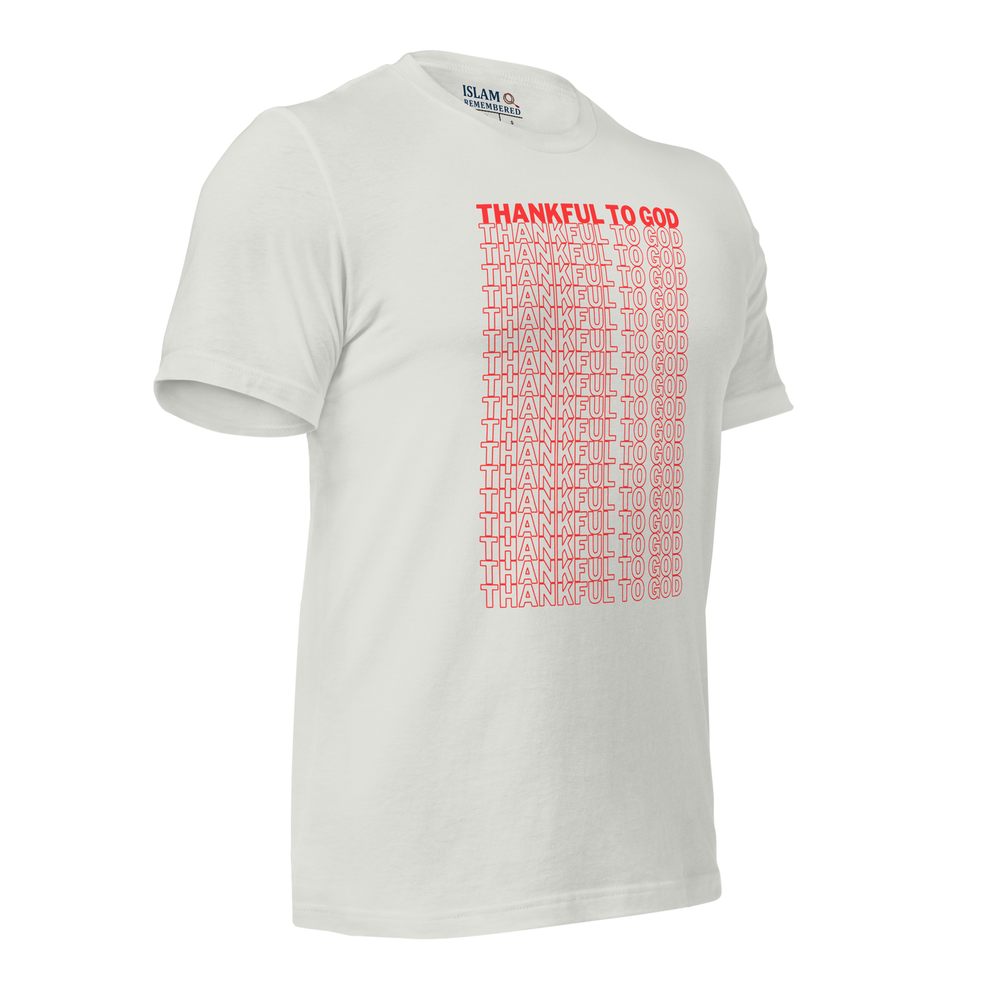 ADULT T-Shirt - THANKFUL TO GOD - Red