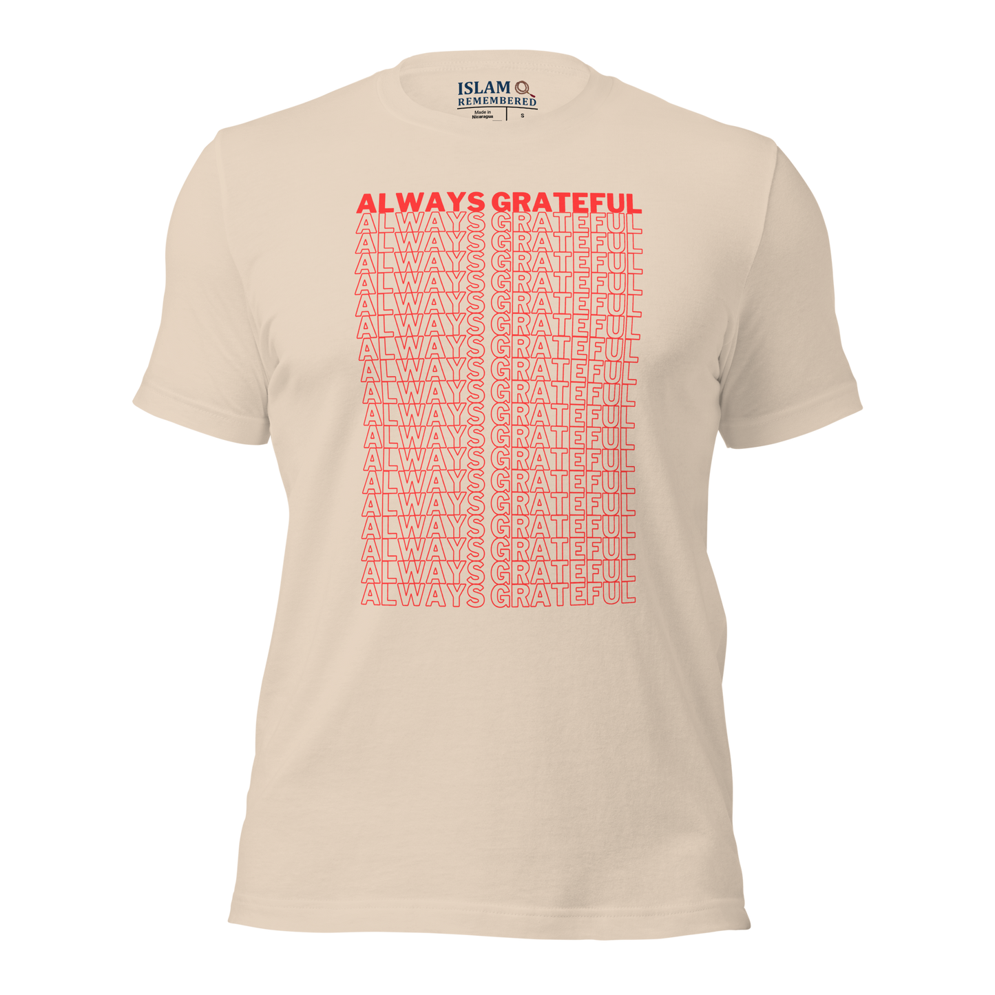 ADULT T-Shirt - ALWAYS GRATEFUL - Red