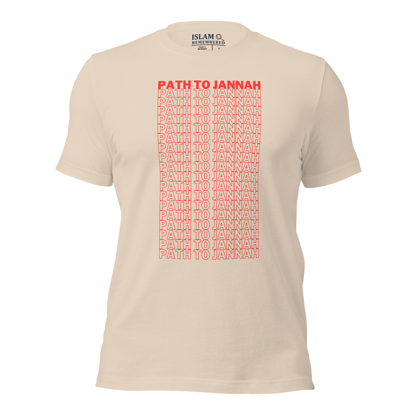 ADULT T-Shirt - PATH TO JANNAH - Red