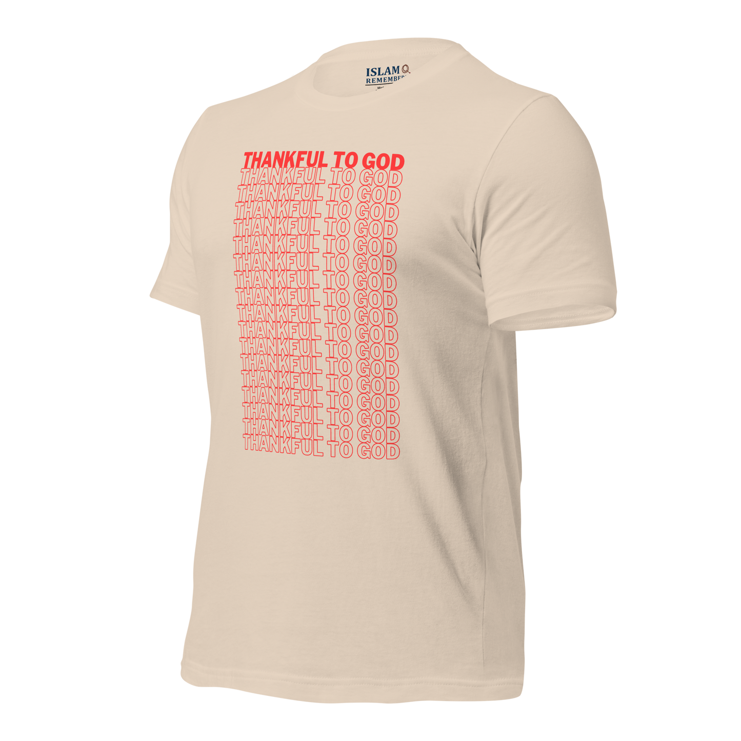 ADULT T-Shirt - THANKFUL TO GOD - Red