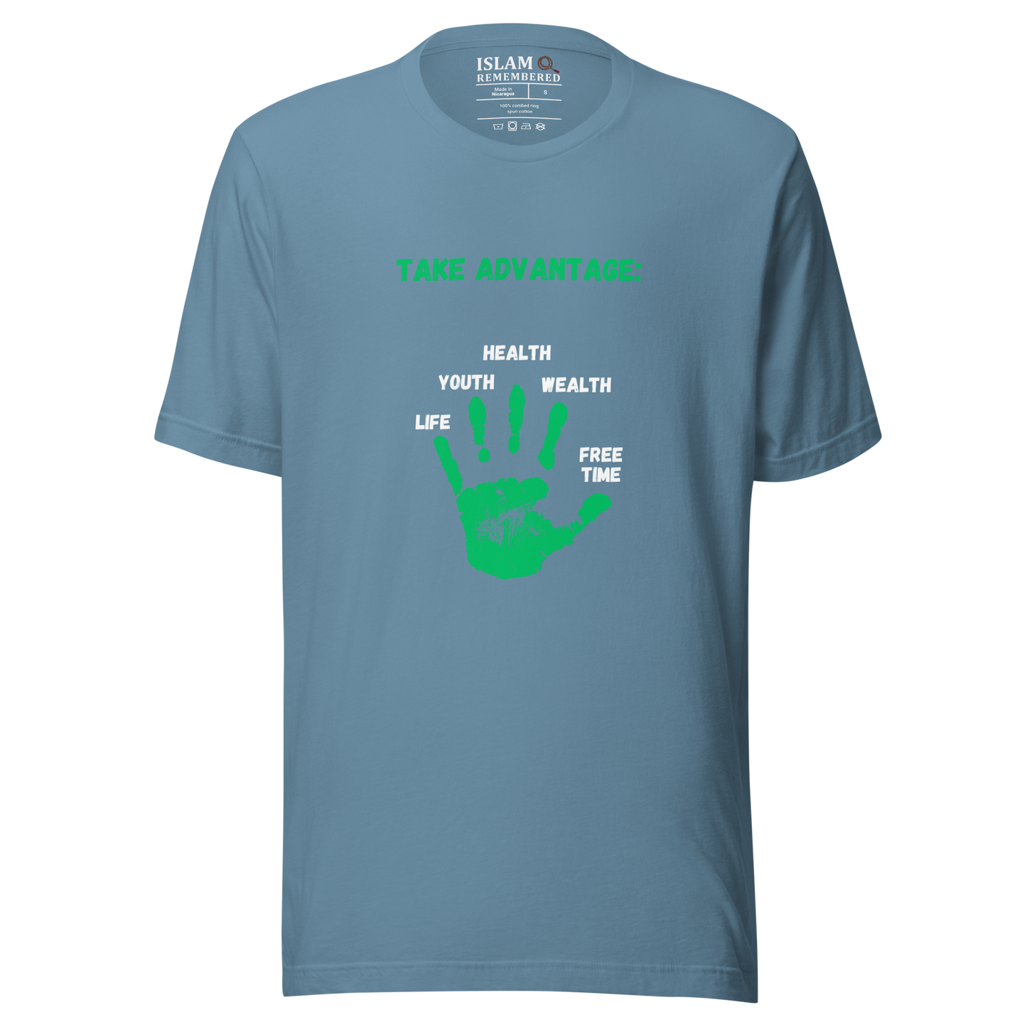 WOMEN's T-Shirt - ADVANTAGE BEFORE (Front/Back) - Green/White