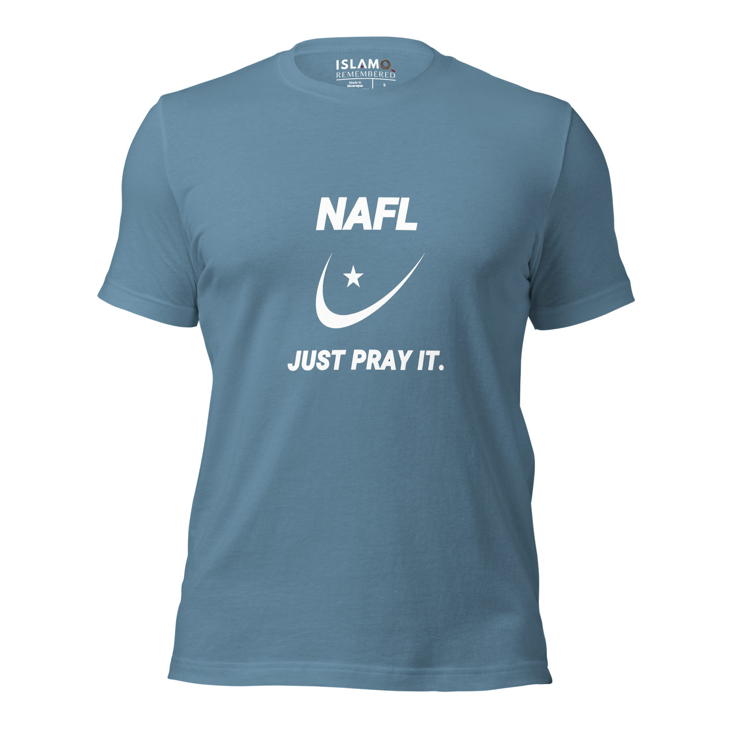 ADULT T-Shirt - NAFL JUST PRAY IT w/ Logo - White