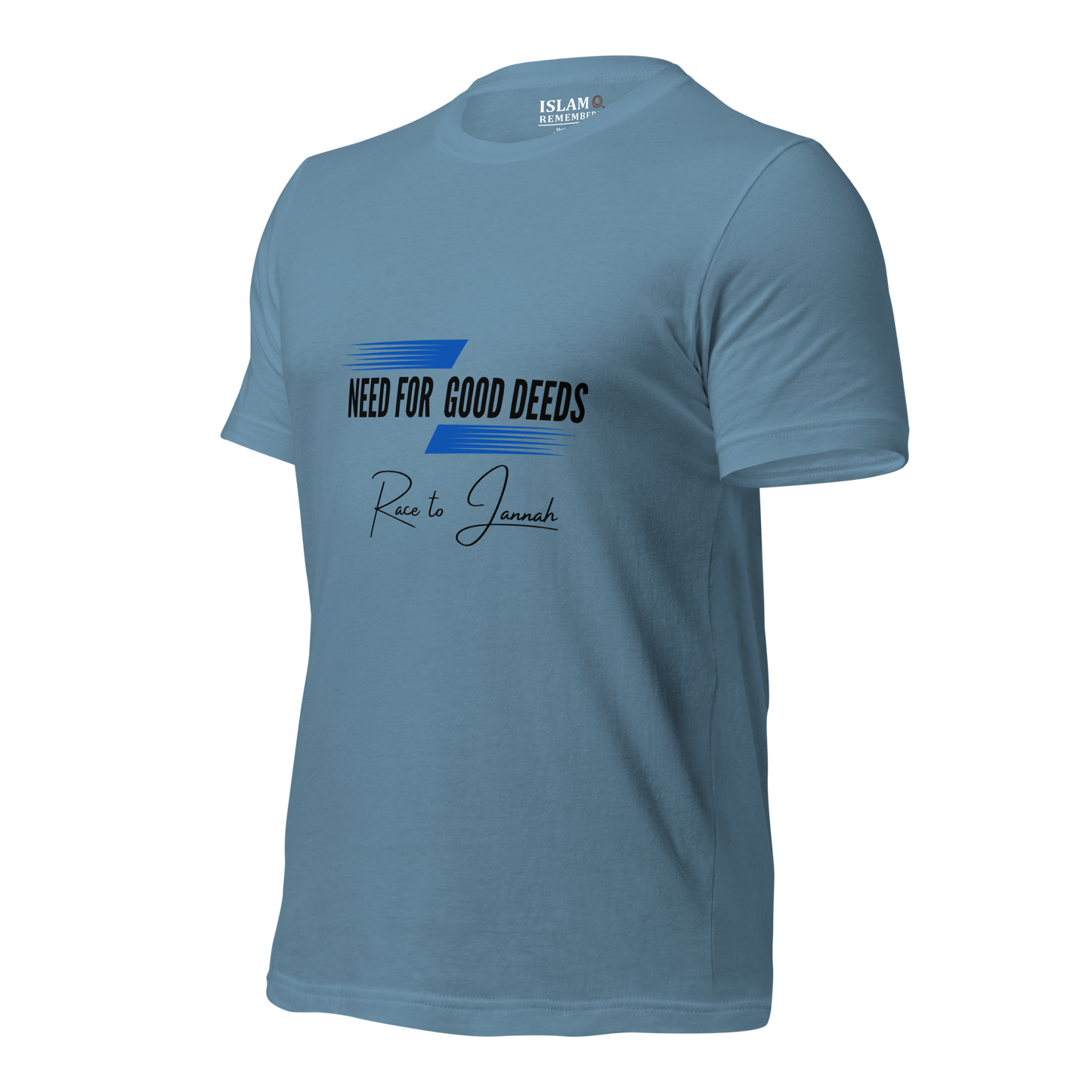 ADULT T-Shirt - NEED FOR GOOD DEEDS - Black/Blue