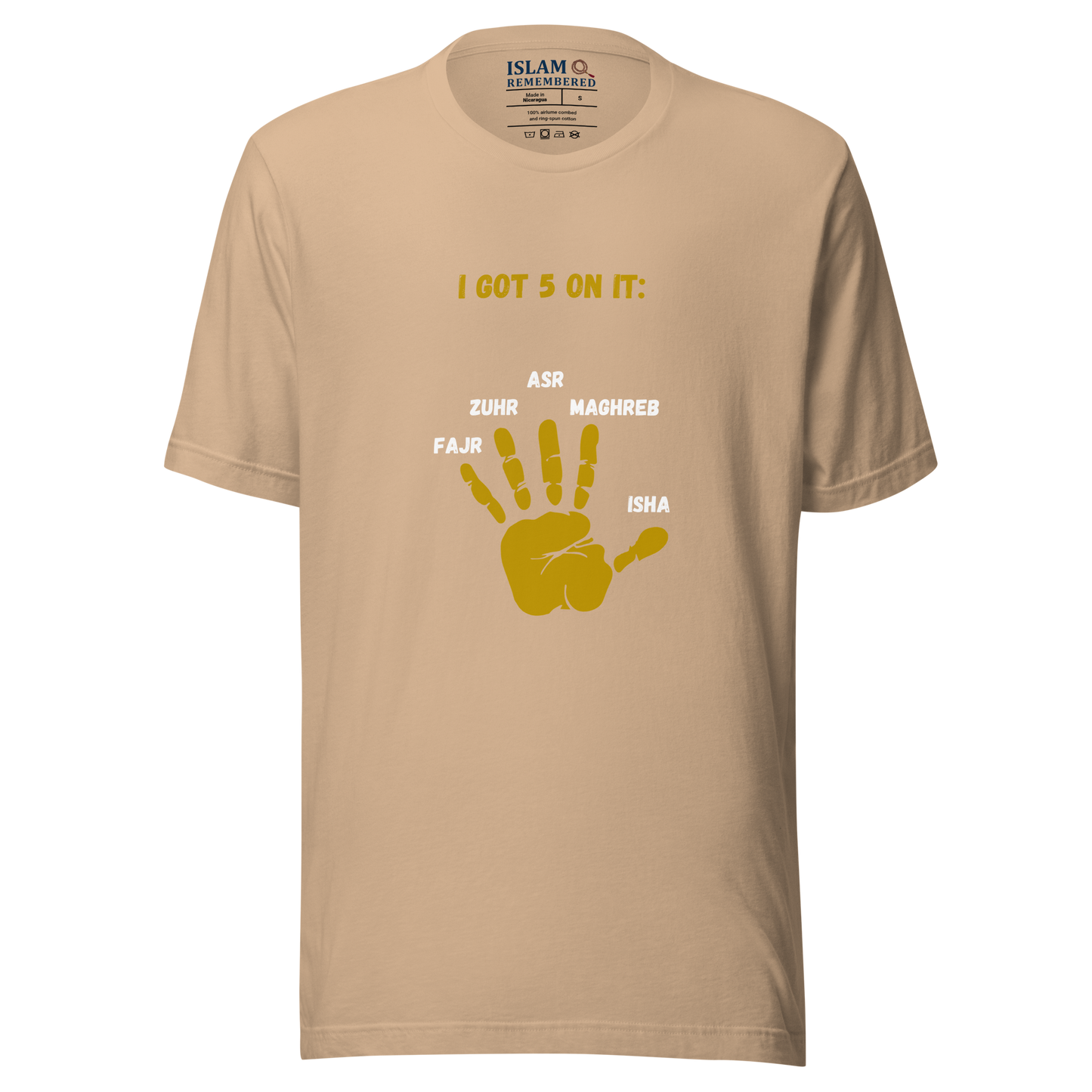 WOMEN's T-Shirt - I GOT 5 ON IT - Gold/Black