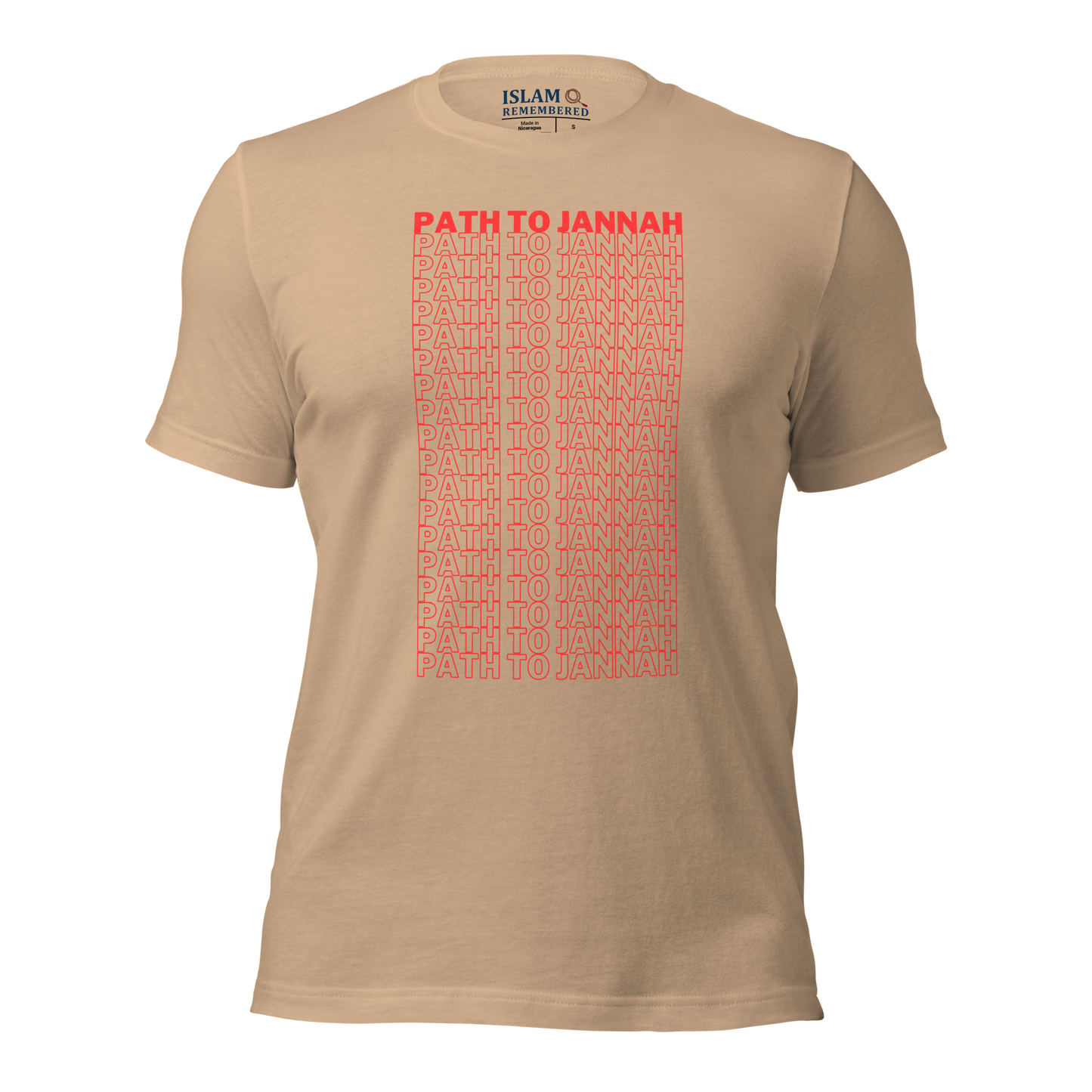 ADULT T-Shirt - PATH TO JANNAH - Red