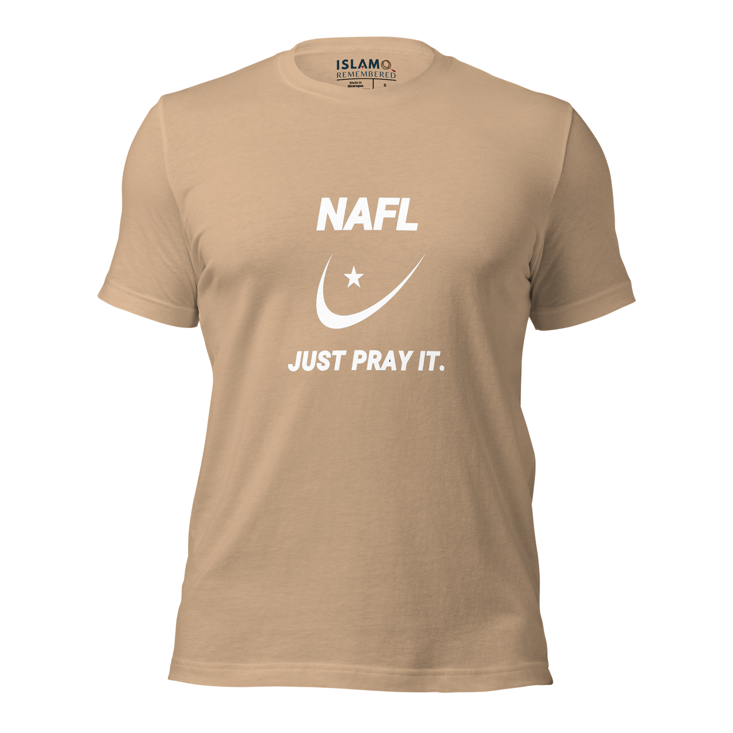 ADULT T-Shirt - NAFL JUST PRAY IT w/ Logo - White