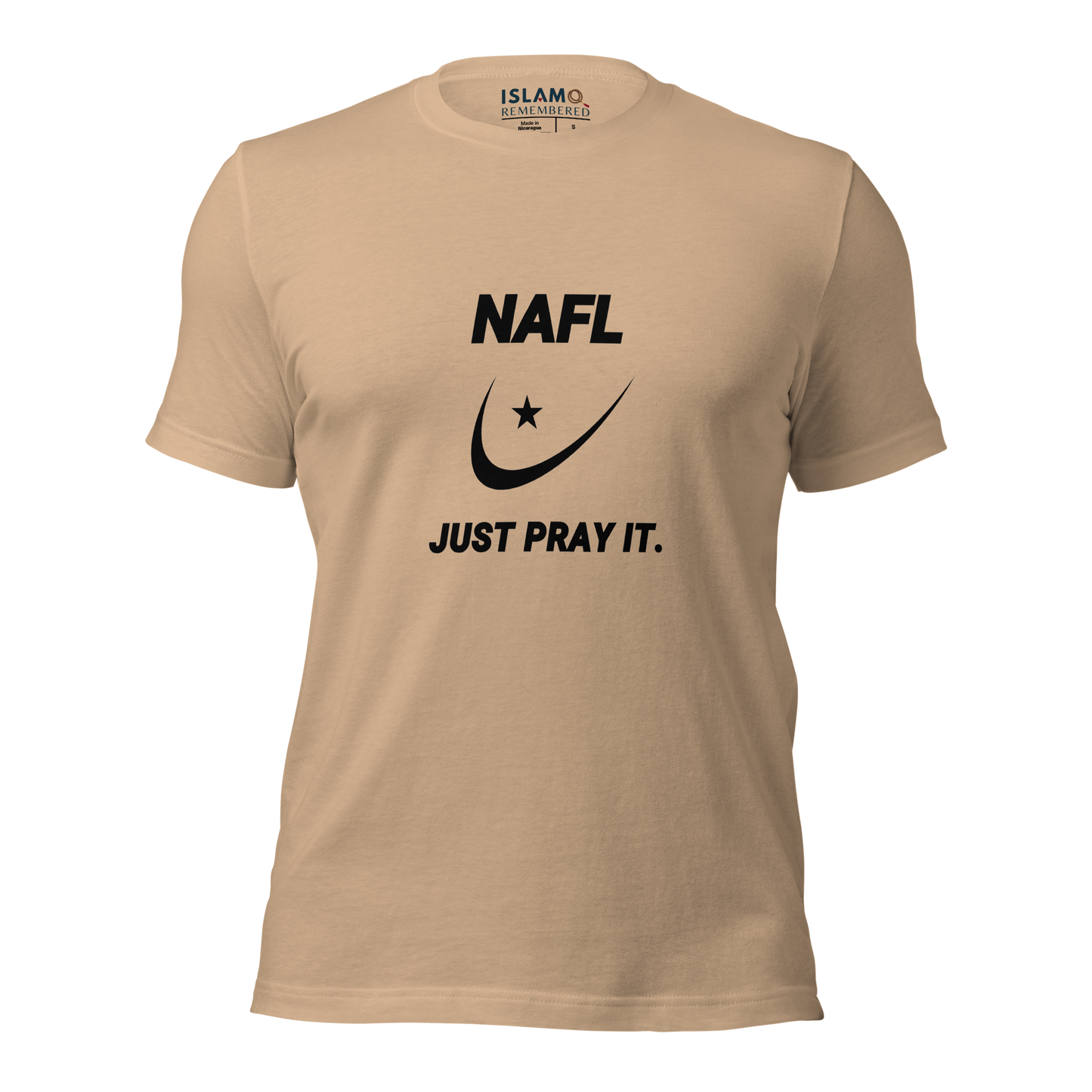 ADULT T-Shirt - NAFL JUST PRAY IT w/ Logo - Black