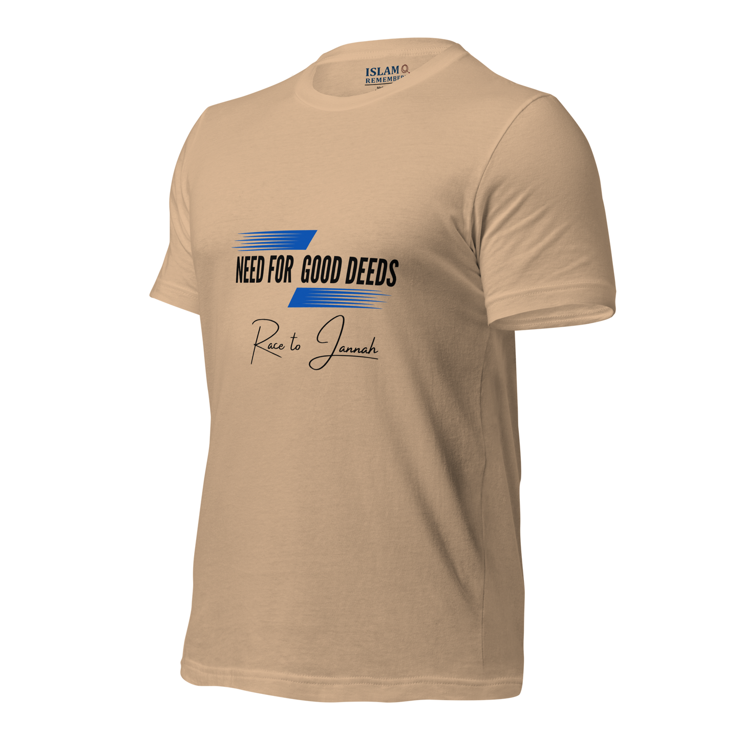 ADULT T-Shirt - NEED FOR GOOD DEEDS - Black/Blue