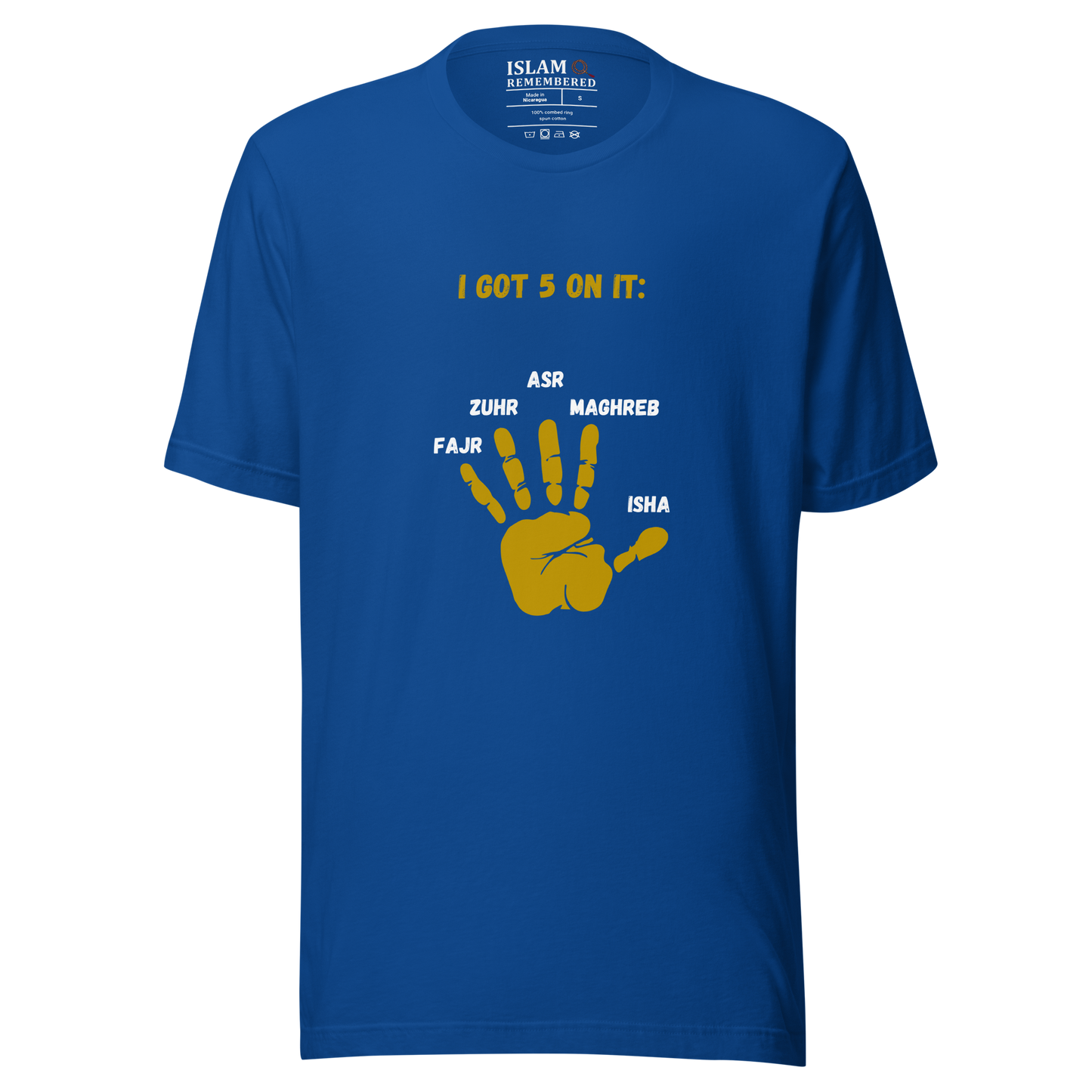 WOMEN's T-Shirt - I GOT 5 ON IT - Gold/Black