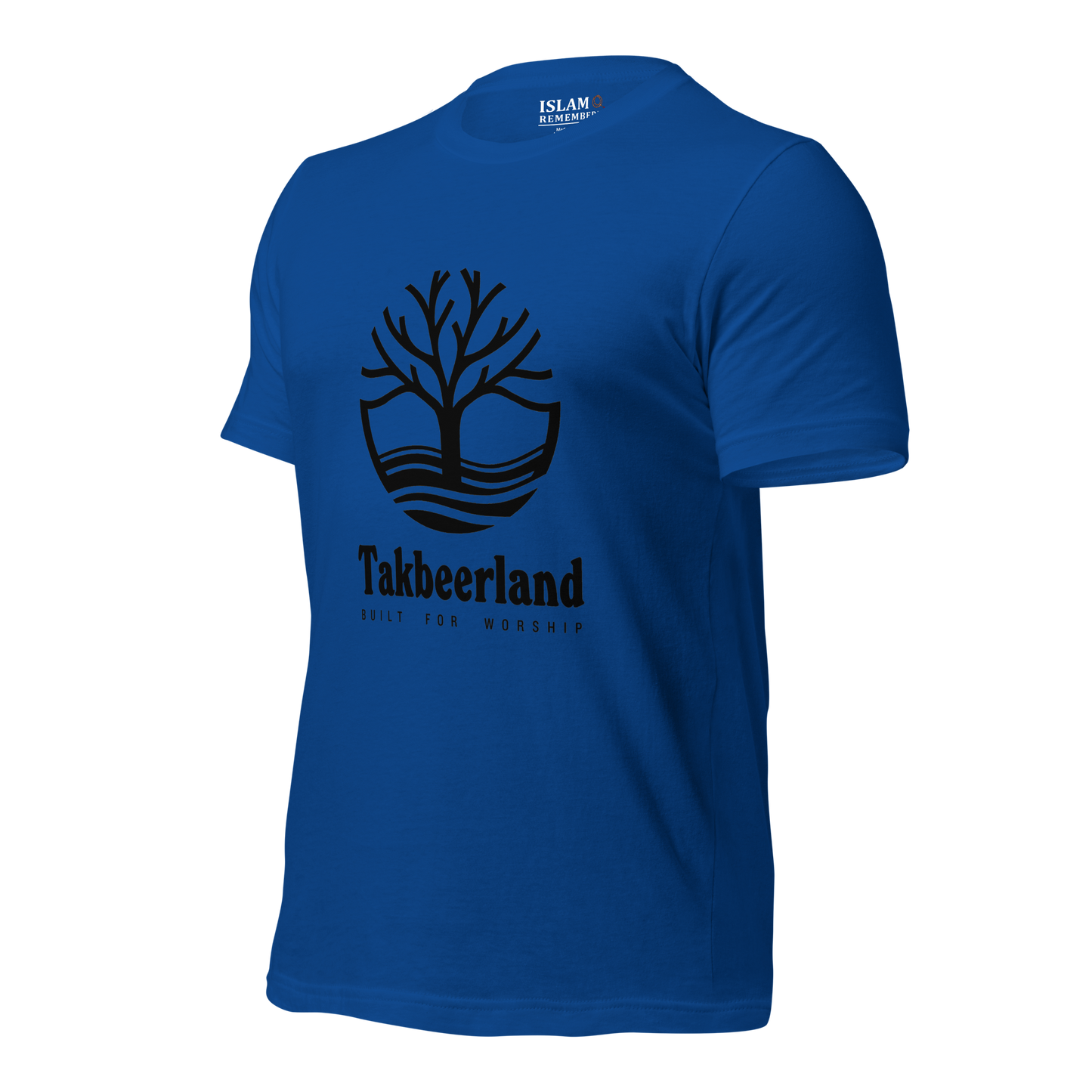 ADULT T-Shirt - TAKBEERLAND FULL LOGO (Centered/Large) - Black
