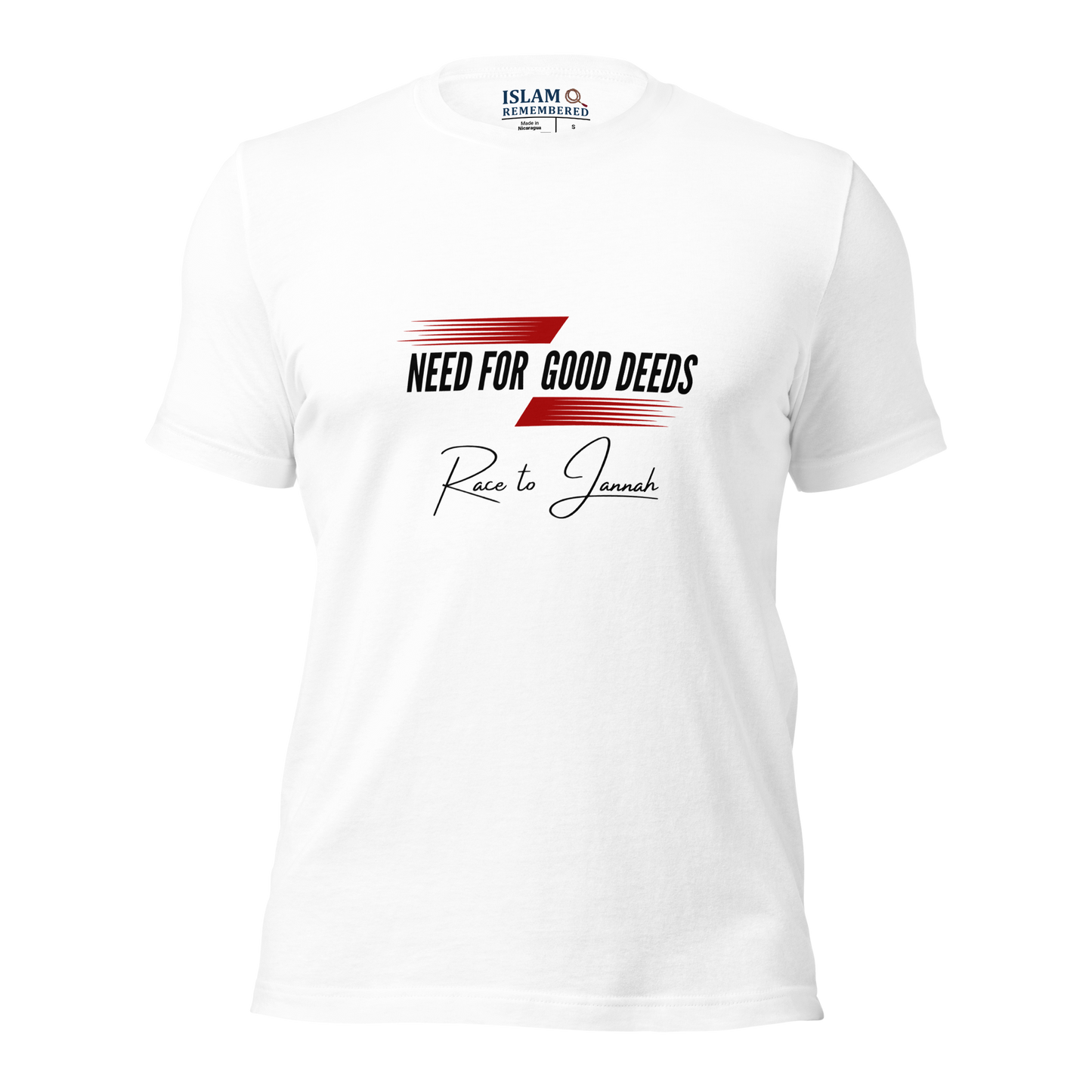 ADULT T-Shirt - NEED FOR GOOD DEEDS - Black/Red