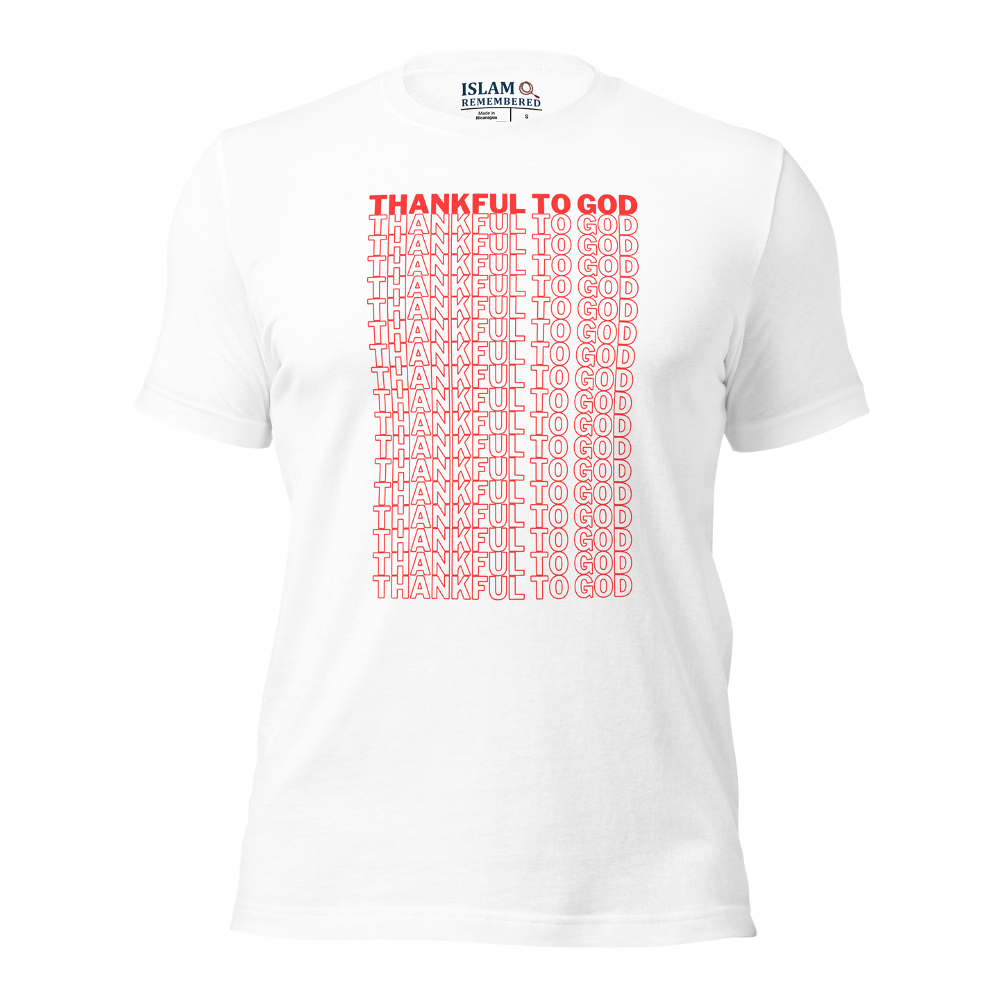 ADULT T-Shirt - THANKFUL TO GOD - Red