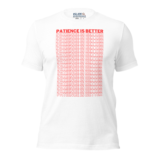 ADULT T-Shirt - PATIENCE IS BETTER - Red