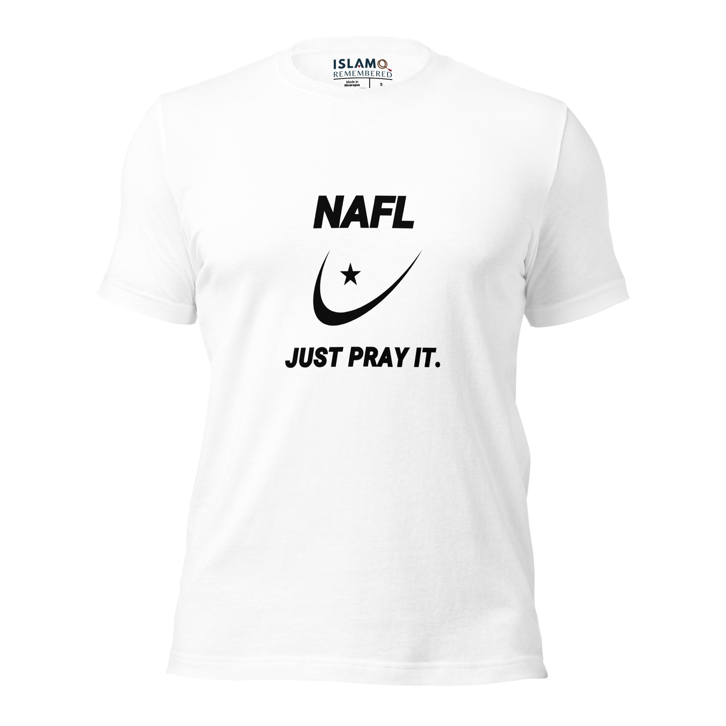 ADULT T-Shirt - NAFL JUST PRAY IT w/ Logo - Black