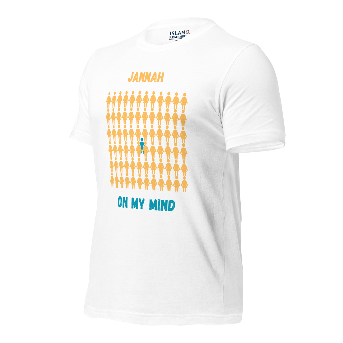 MEN's T-Shirt - JANNAH ON MY MIND - Gold/Blue/Blue