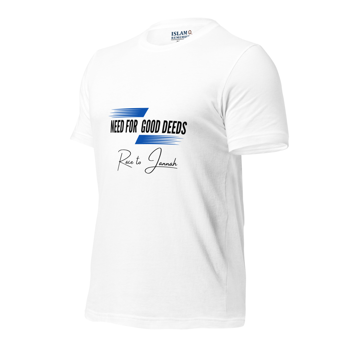 ADULT T-Shirt - NEED FOR GOOD DEEDS - Black/Blue