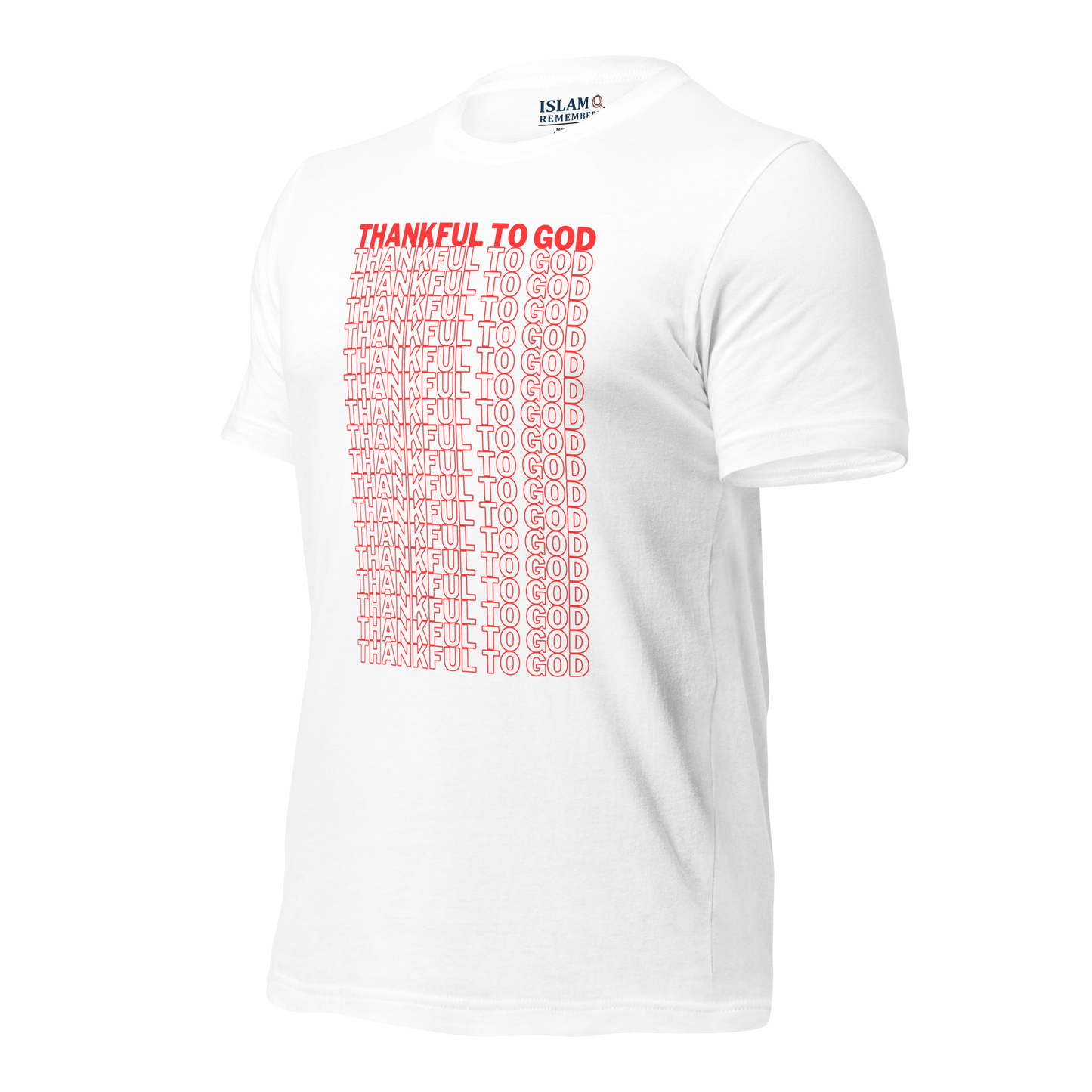 ADULT T-Shirt - THANKFUL TO GOD - Red