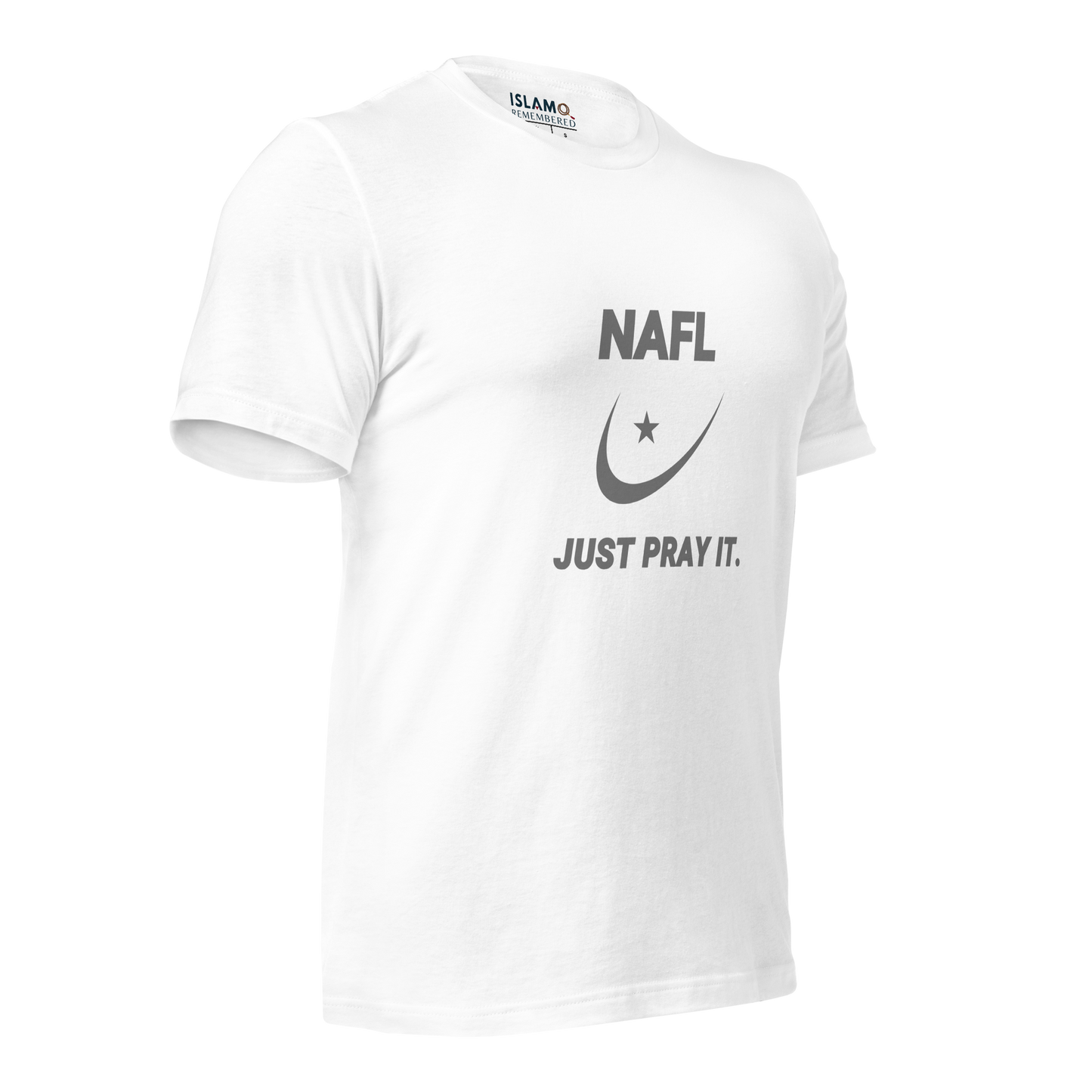 ADULT T-Shirt - NAFL JUST PRAY IT w/ Logo - Silver