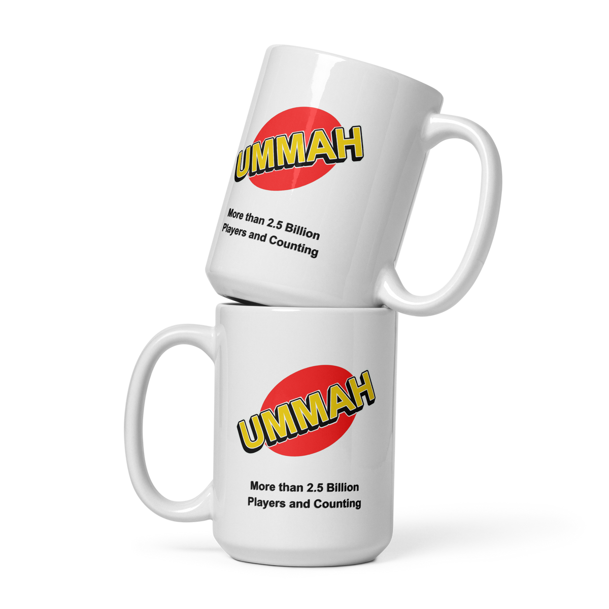MUG Glossy White - UMMAH MORE THAN - Black