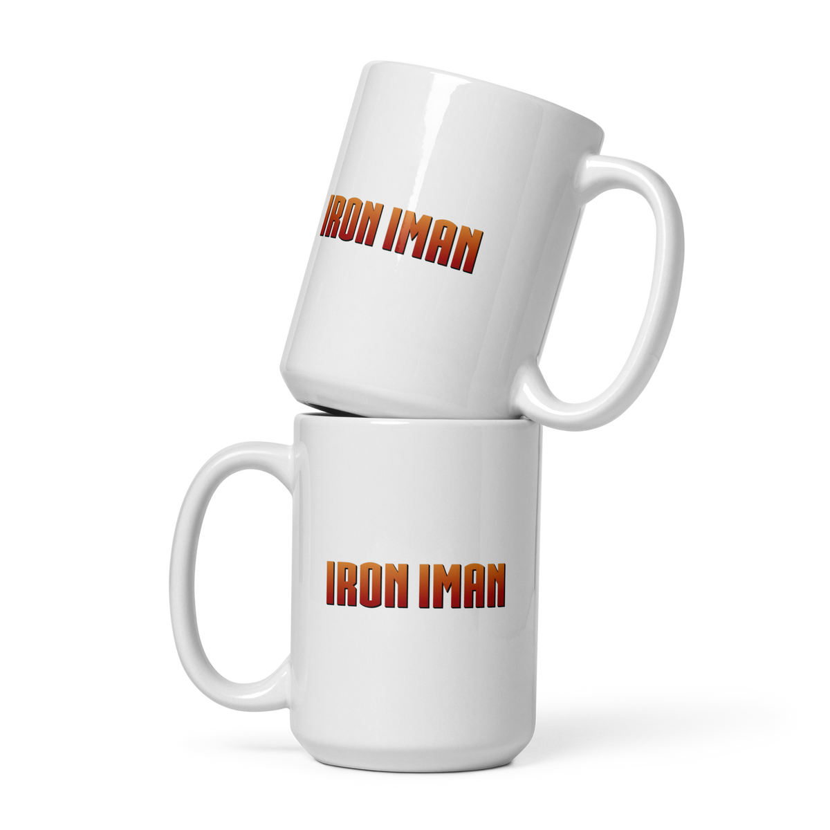 MUG Glossy White - IRON IMAN - Medium